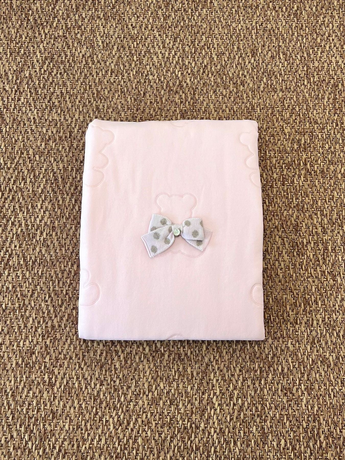 Coperta Fiocco pois Neonata ROSA IB2281 - NANU' BABY