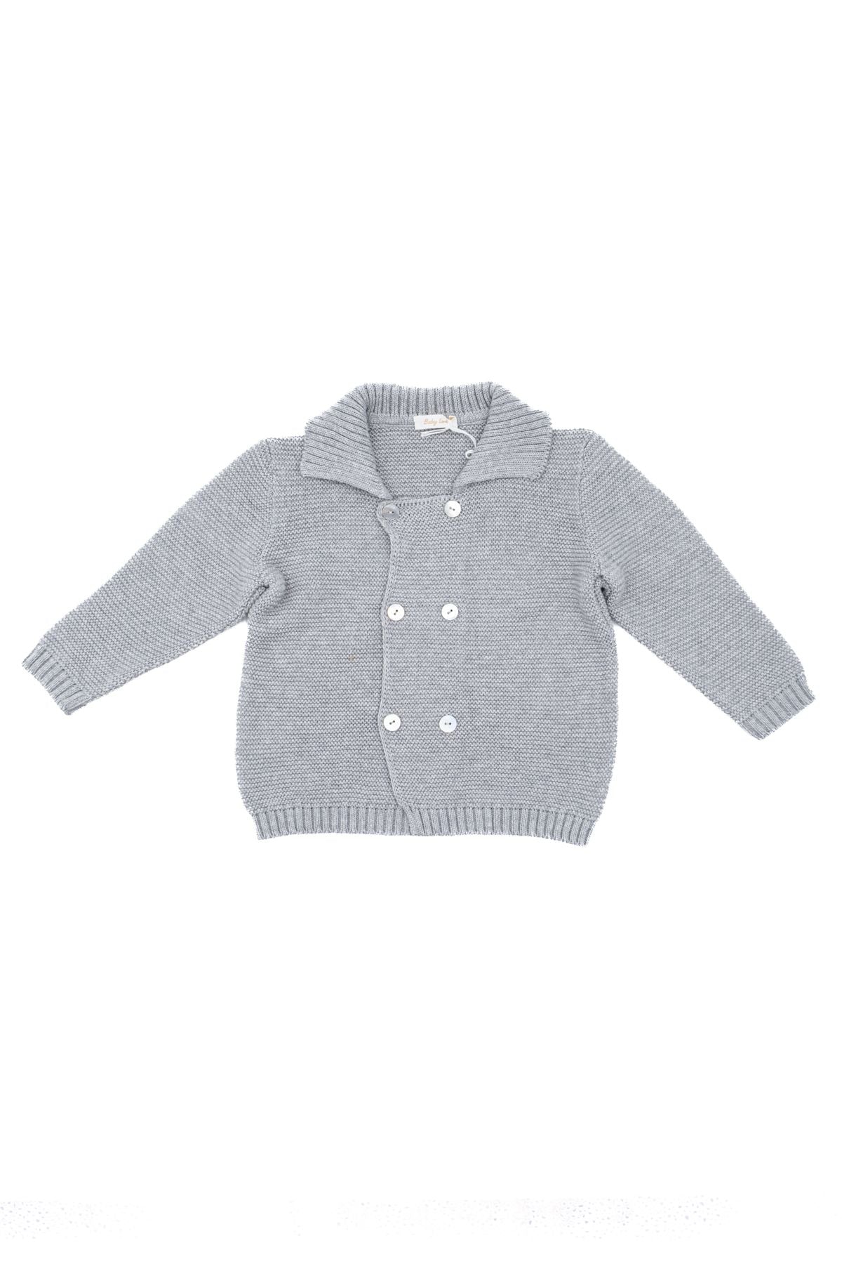 Giacca in filo di cotone Bimbo Grigio 861 - NANU' BABY