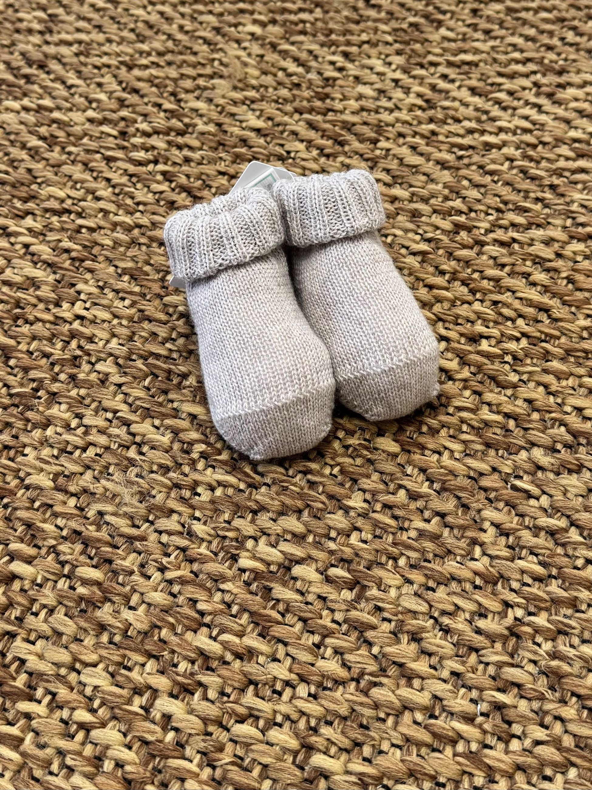 Baby booties, Beige, SC75