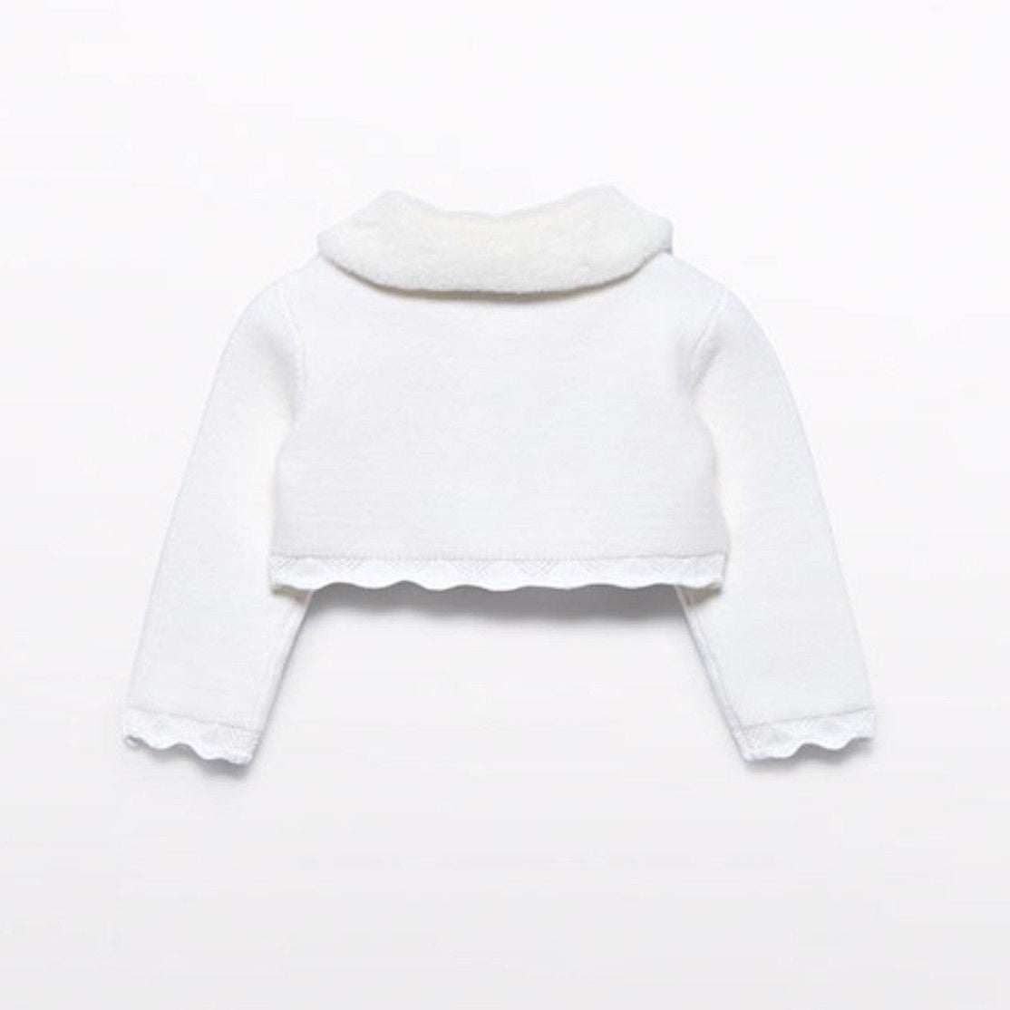 Cardigan tricot colletto pell Bimba PANNA 5817/10 - NANU' BABY