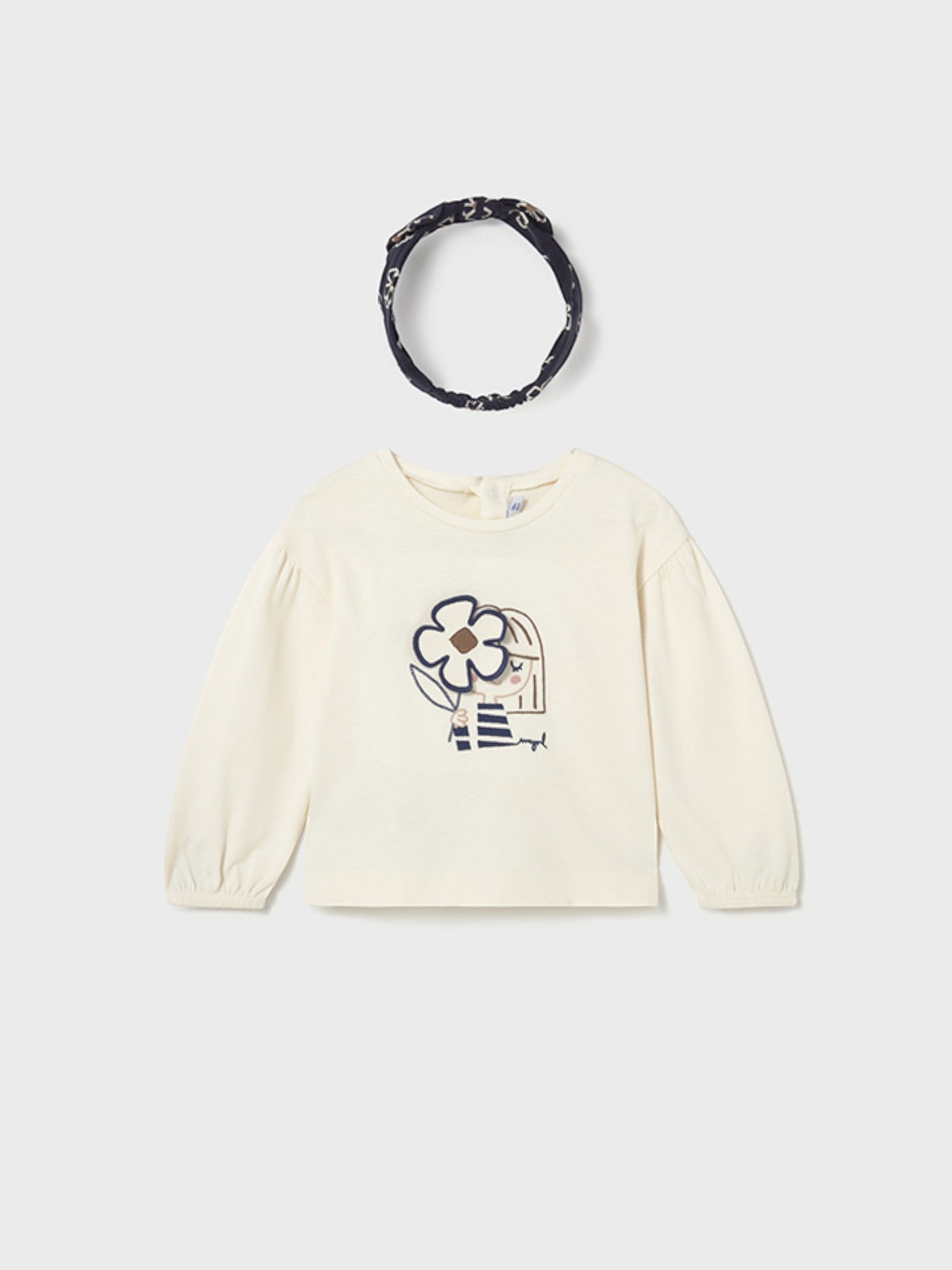 Girl's headband t-shirt, PANNA 2078/26