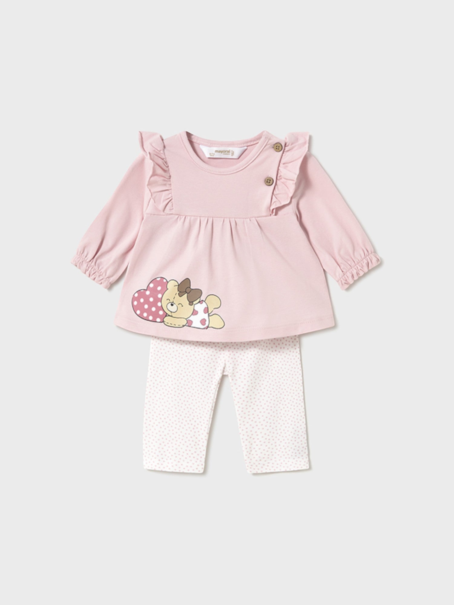 Completo leggings 4 pezzi Bimba ROSA 1760 /R - NANU' BABY