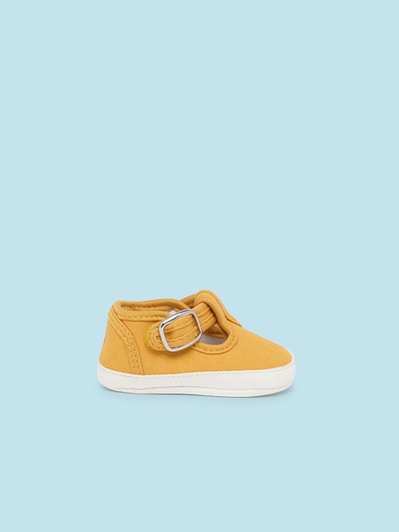 Scarpetta in tela Bimbo GIALLO 9731/M - NANU' BABY