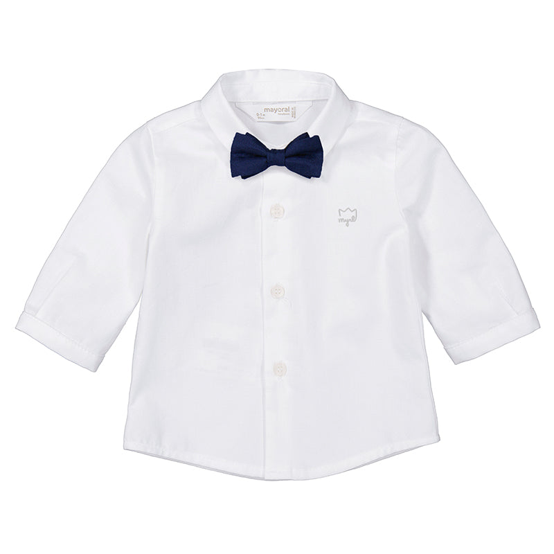 Camicia m/l con papillon Bimbo BIANCO 1J-2180/B - NANU' BABY