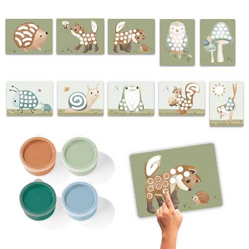 Set pittura con le dita Forest Friends MULTICOLORE 126114