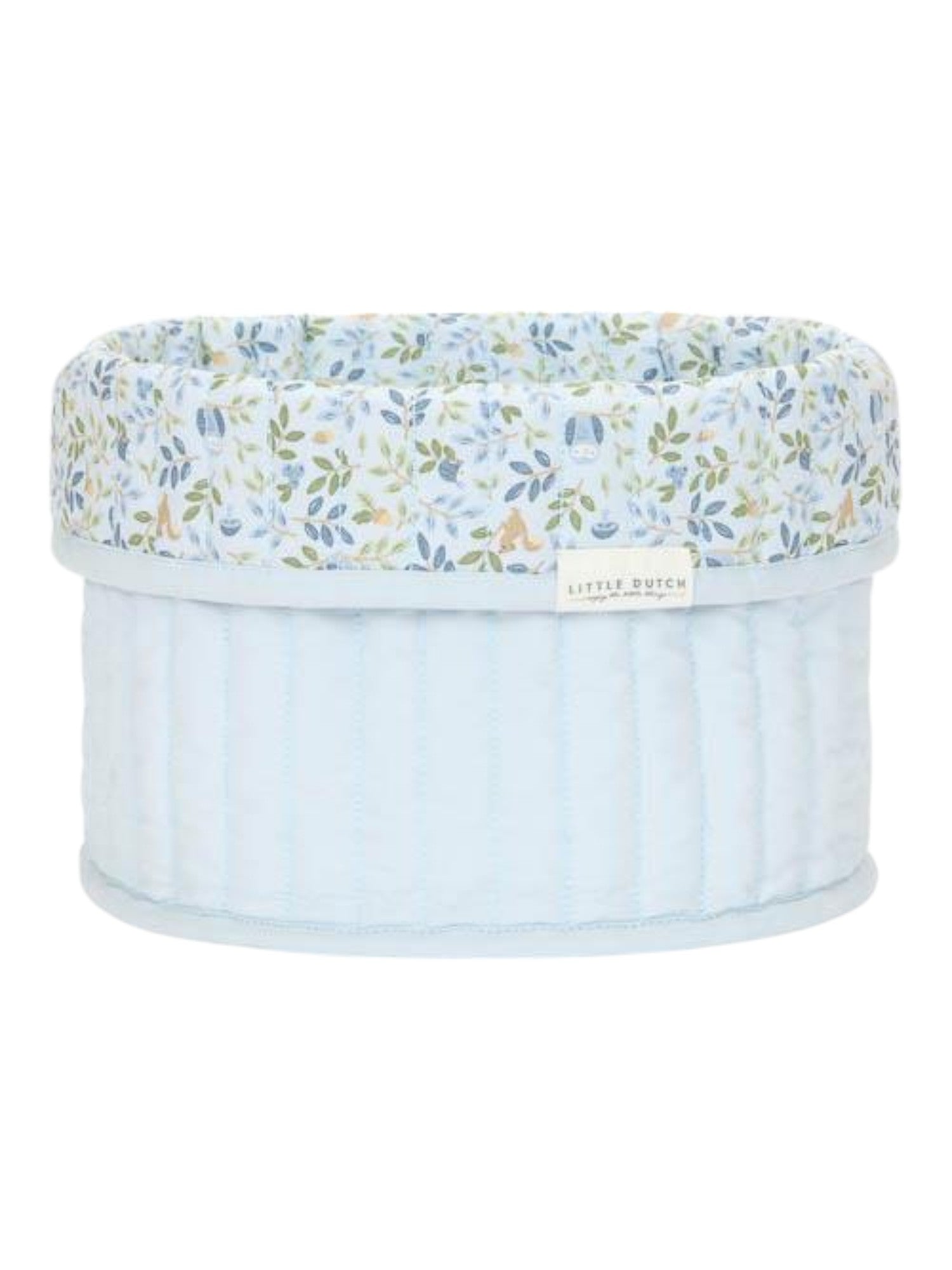 Cesto portaoggetti trapuntato piccolo Forest Adventure (reversibile) - Amici della foresta BLU TE30944030 - NANU' BABY