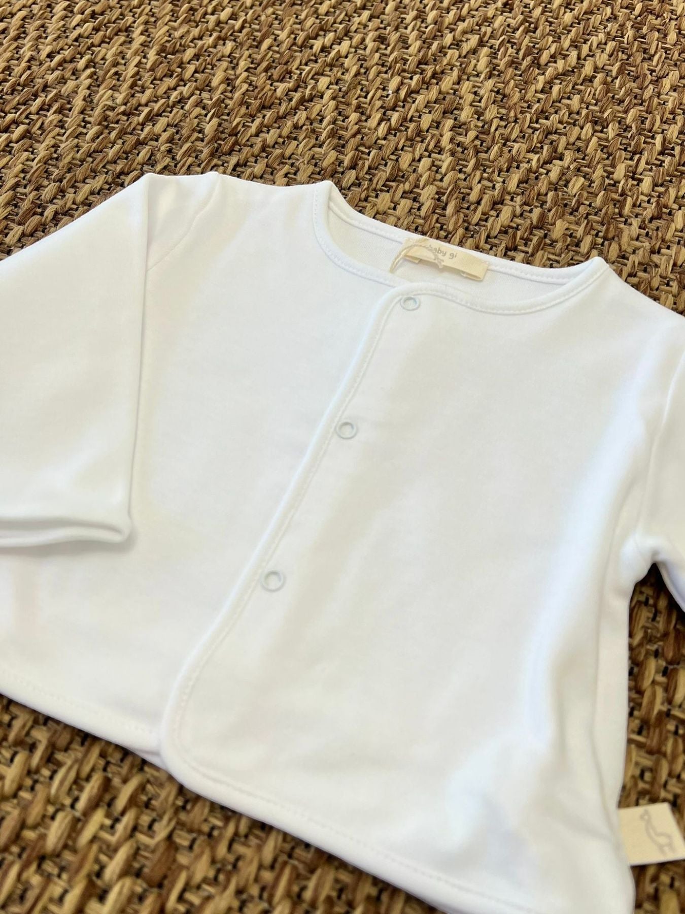 Giacca in Jersey Bimbo BIANCO BG83M - NANU' BABY