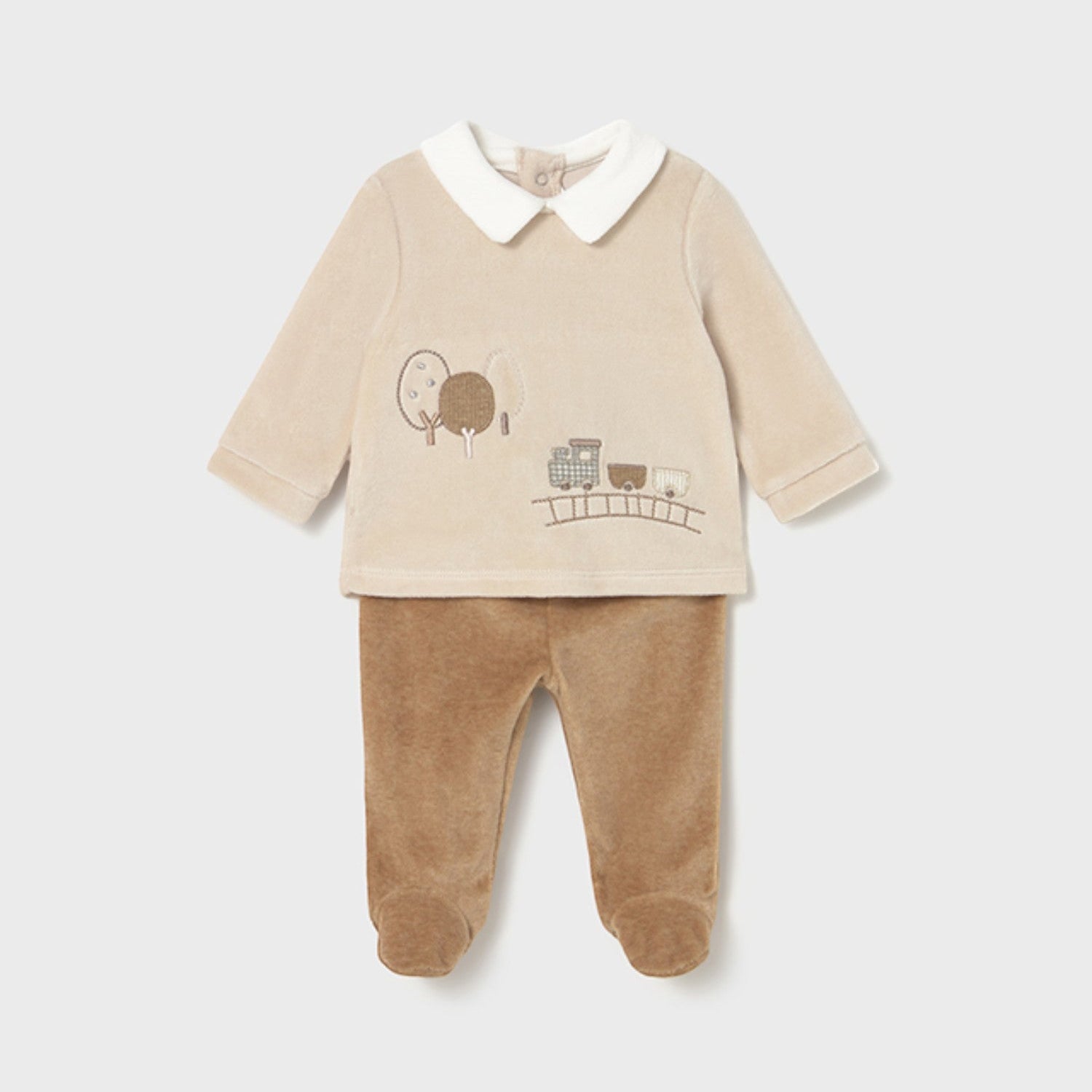 Newborn Baby Boy Outfit, Brown, 2562/66