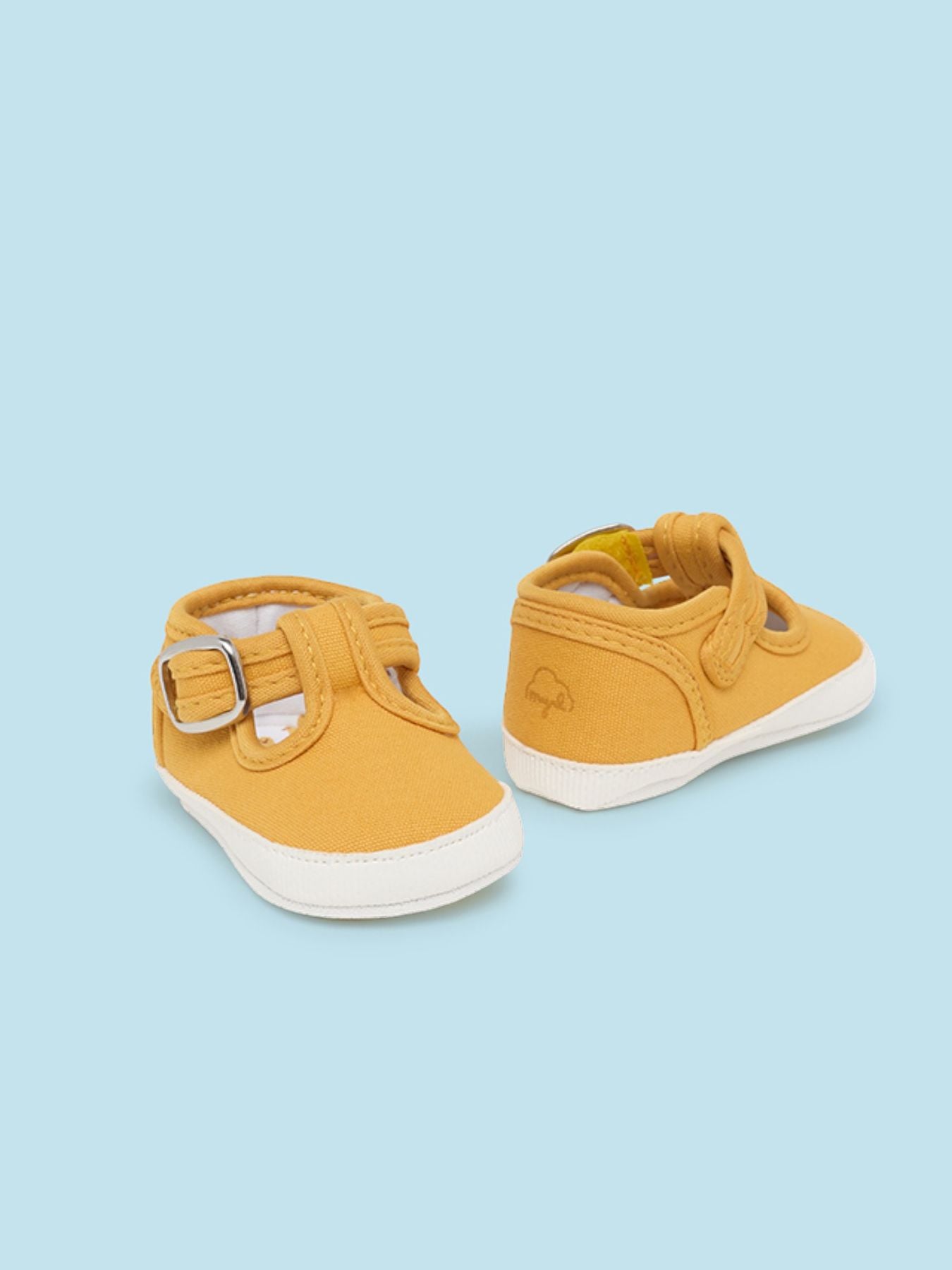 Scarpetta in tela Bimbo GIALLO 9731/M - NANU' BABY