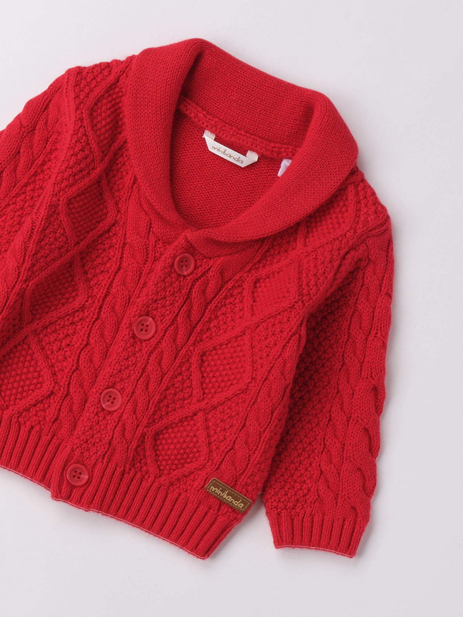 Cardigan Scaldacuore Bimbo Rosso 3F657/2253 - NANU' BABY