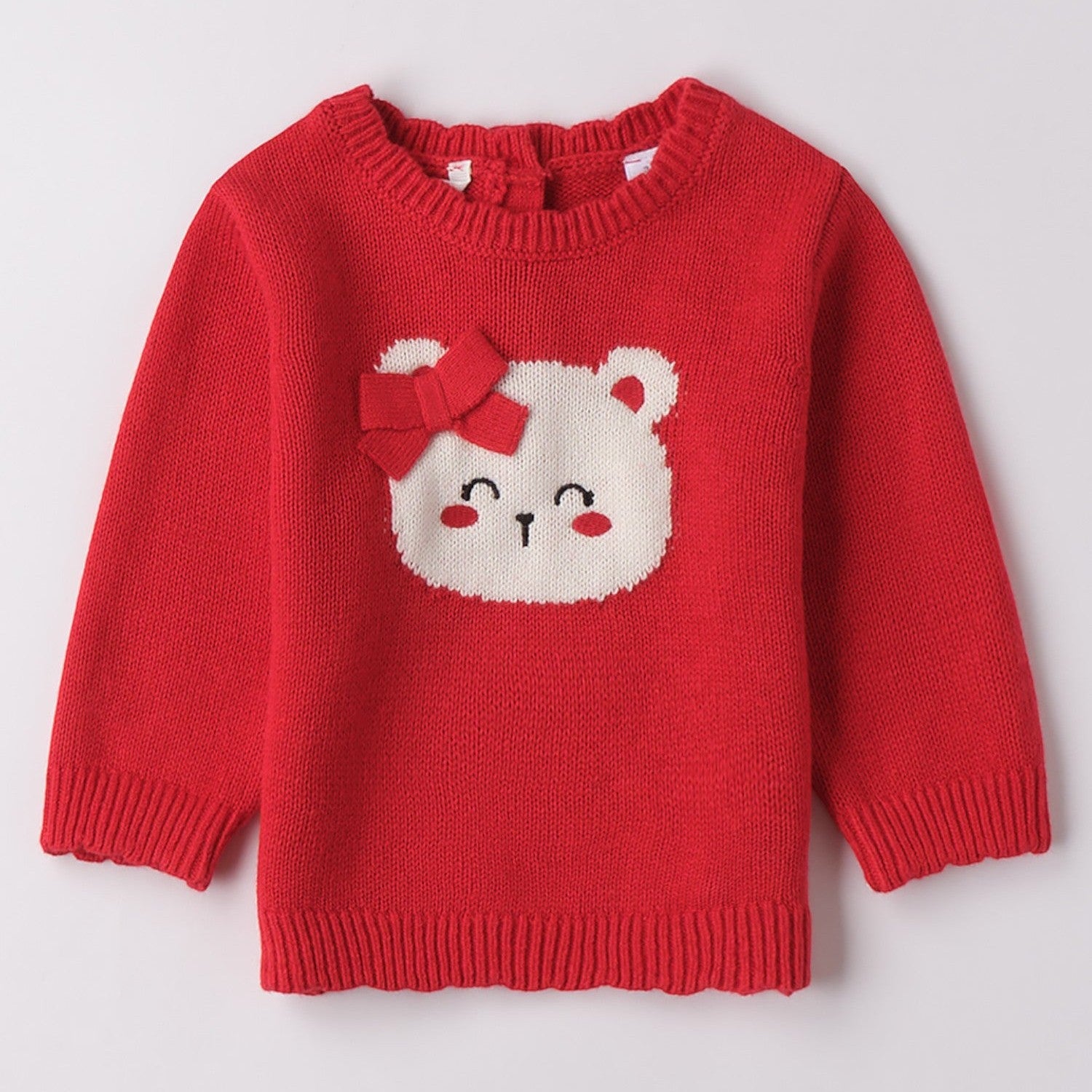 Maglia Chiusa Bimba Rosso 3F704/2253 - NANU' BABY