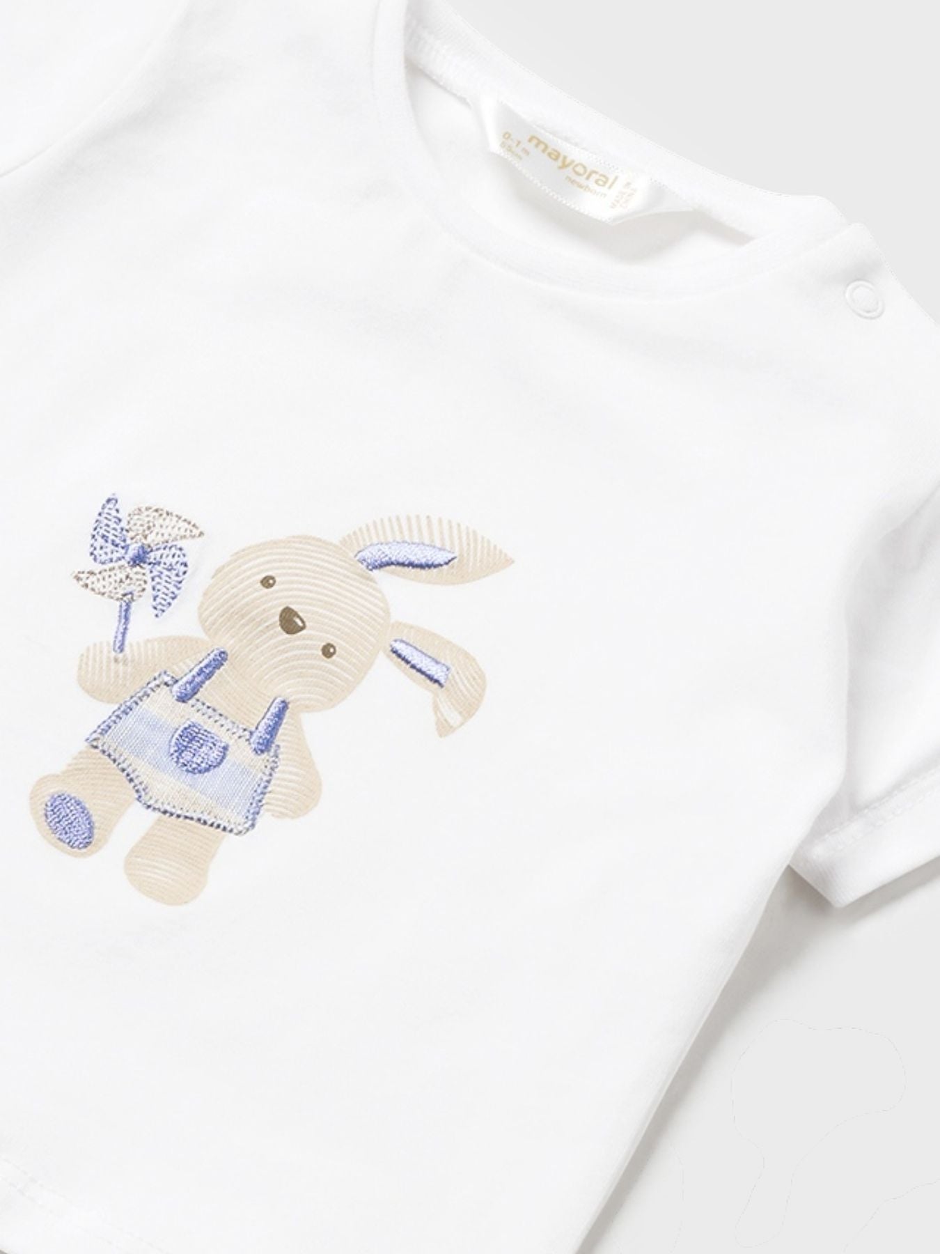 Pant.corto e maglietta Bimbo BIANCO 1205/B - NANU' BABY