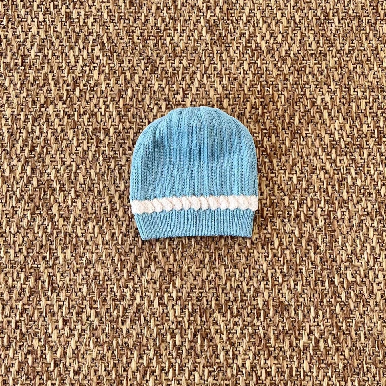 Cuffia Fiocco Neonata EUCALIPTO IB1971BT - NANU' BABY