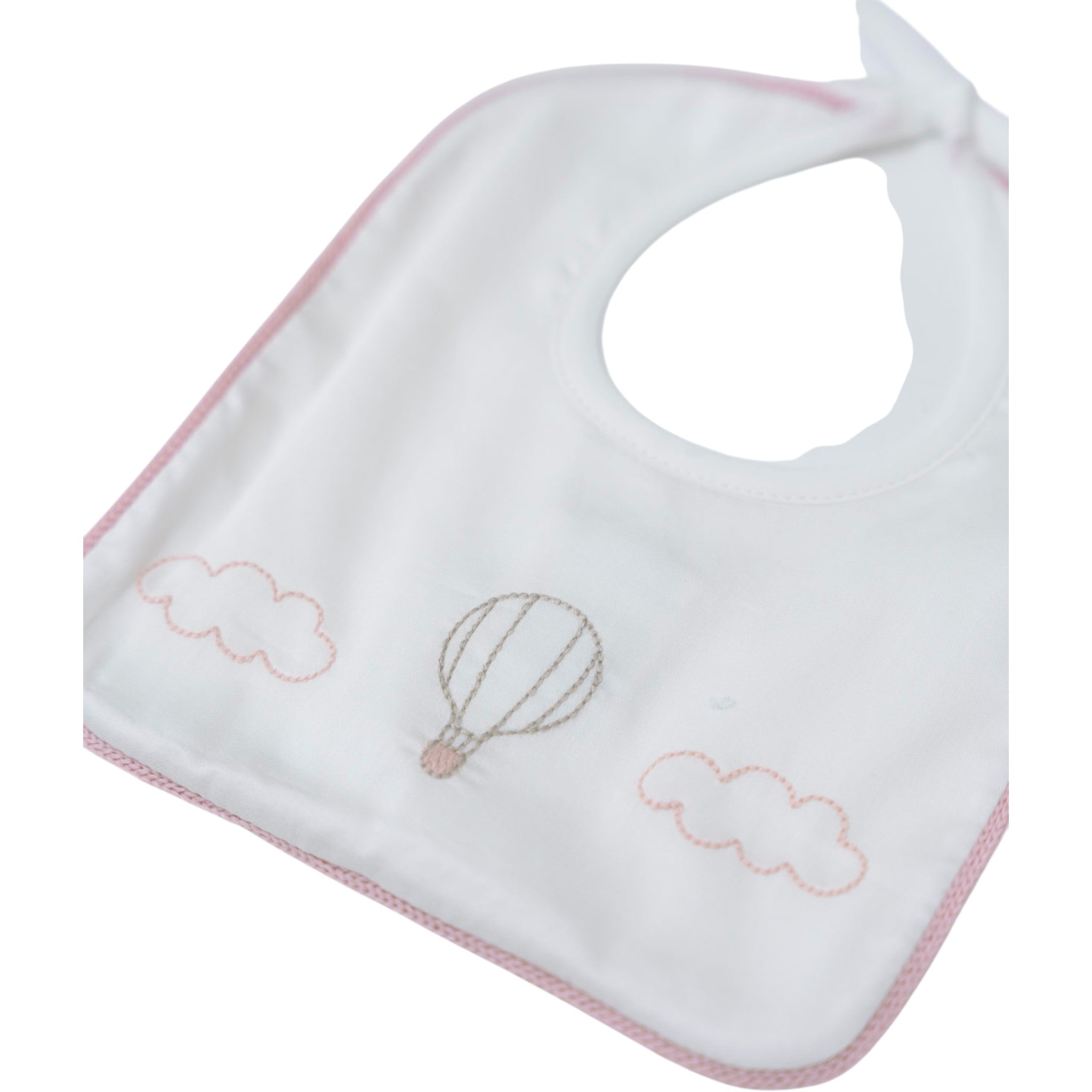 100% Cotton Baby Bib, Vanilla, Hot Air Balloon IN57BAV/R