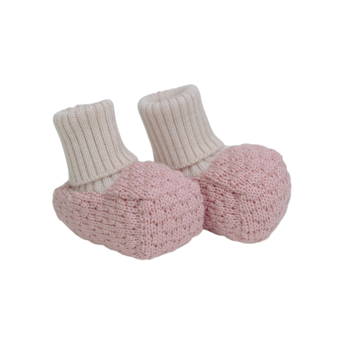 Baby Booties, 100% Virgin Wool, Pink Hot Air Balloon, IN57S/R