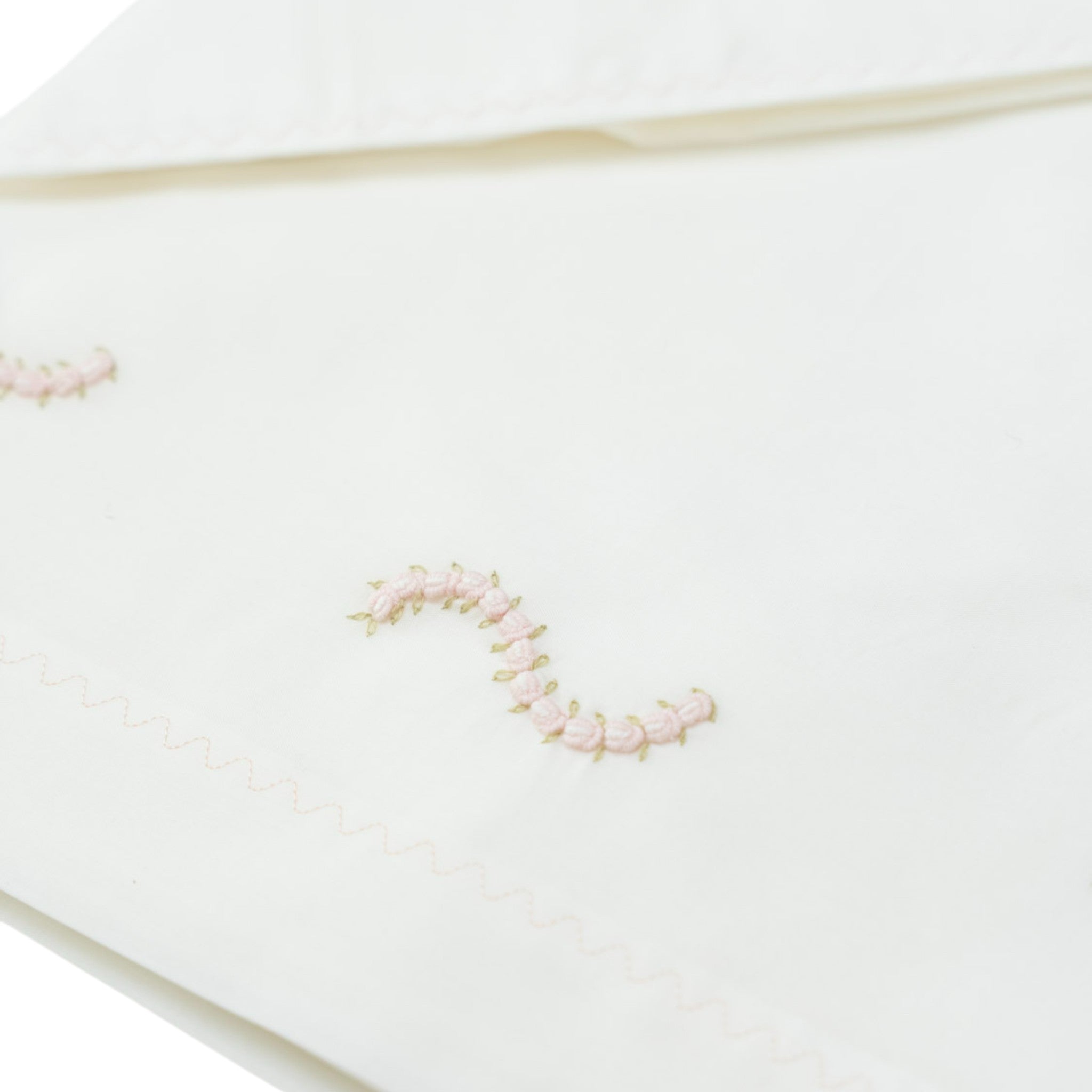 Lenzuolino Batista Cotone Pizzo Valencienne OLLY - Piccola Giuggiola