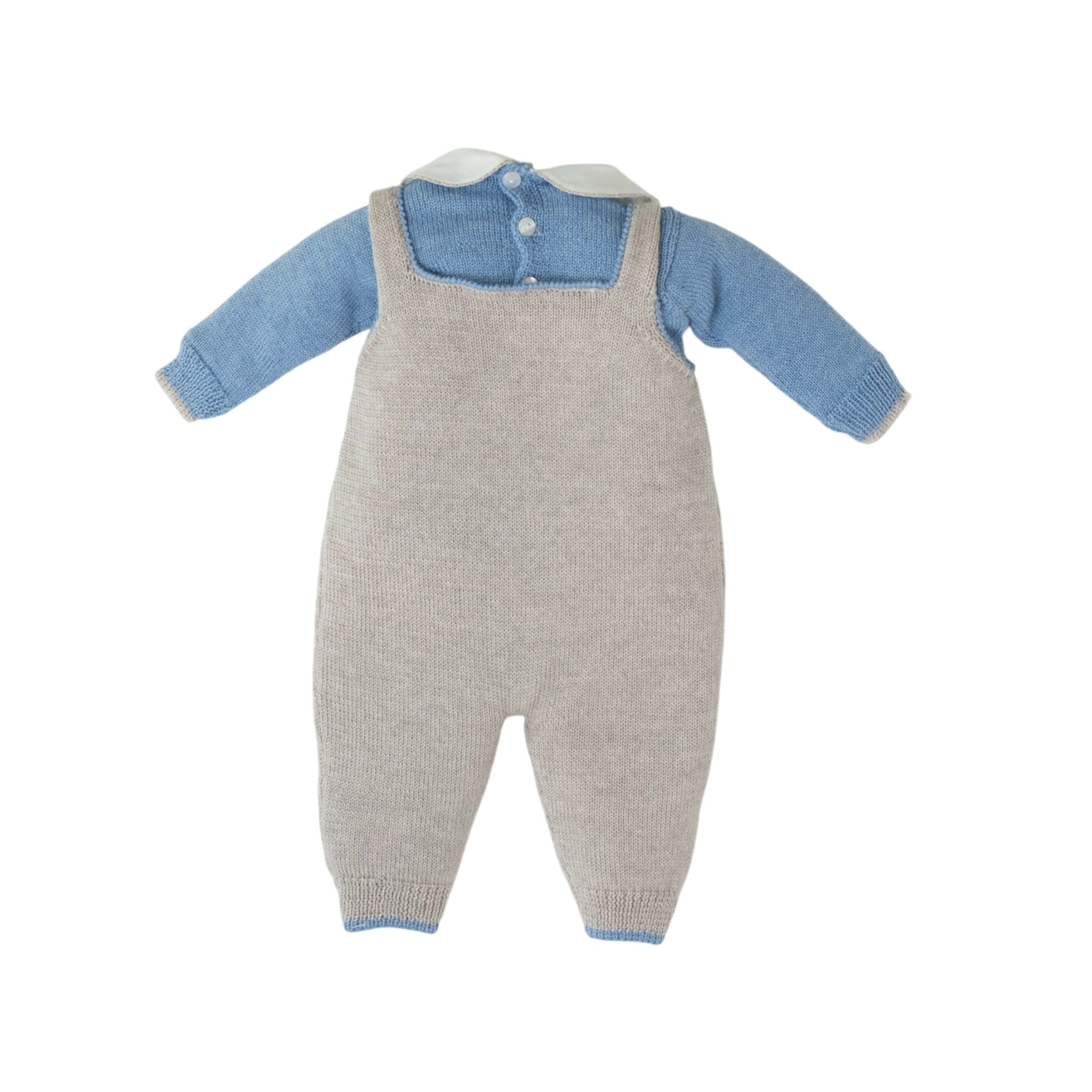 Overall Set, Knit, Embroidered Train, BENNY - Piccola Giuggiola BENNY/SL