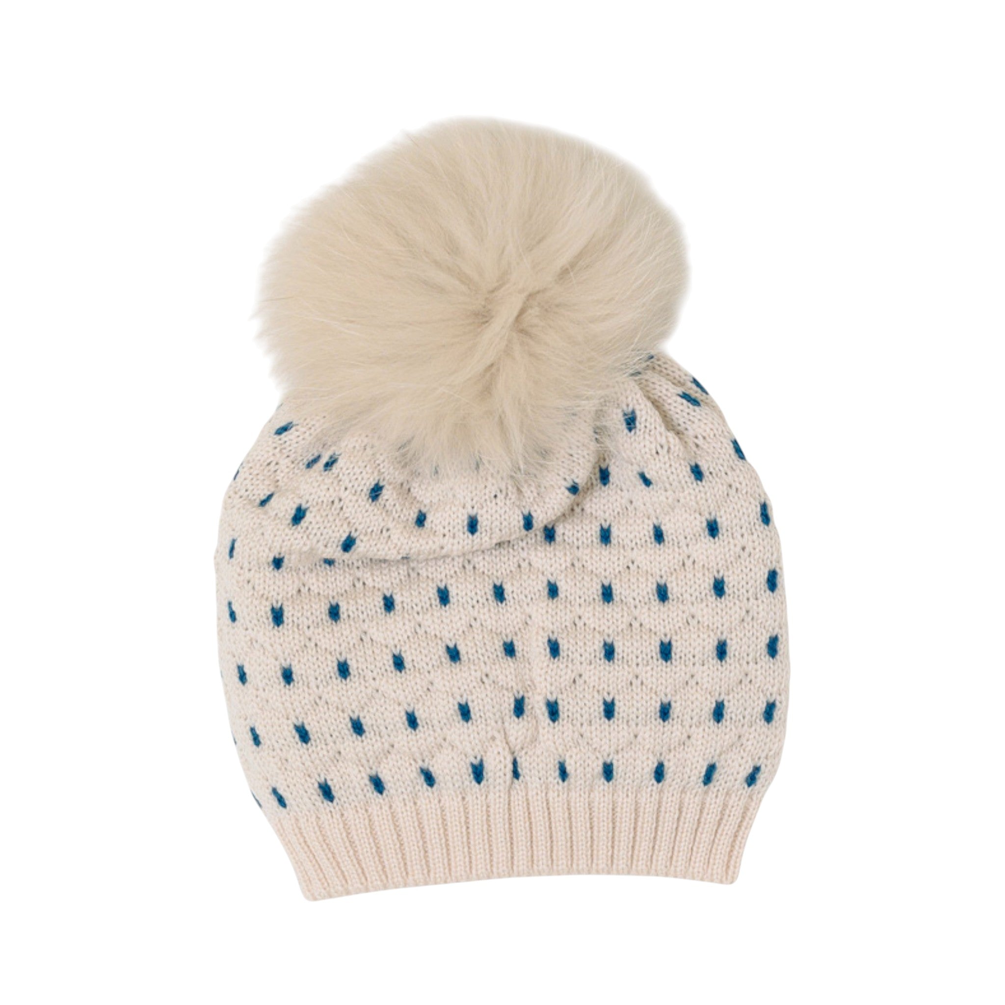 Baby Hat, 100% Virgin Wool, Natural Sapphire IN5071