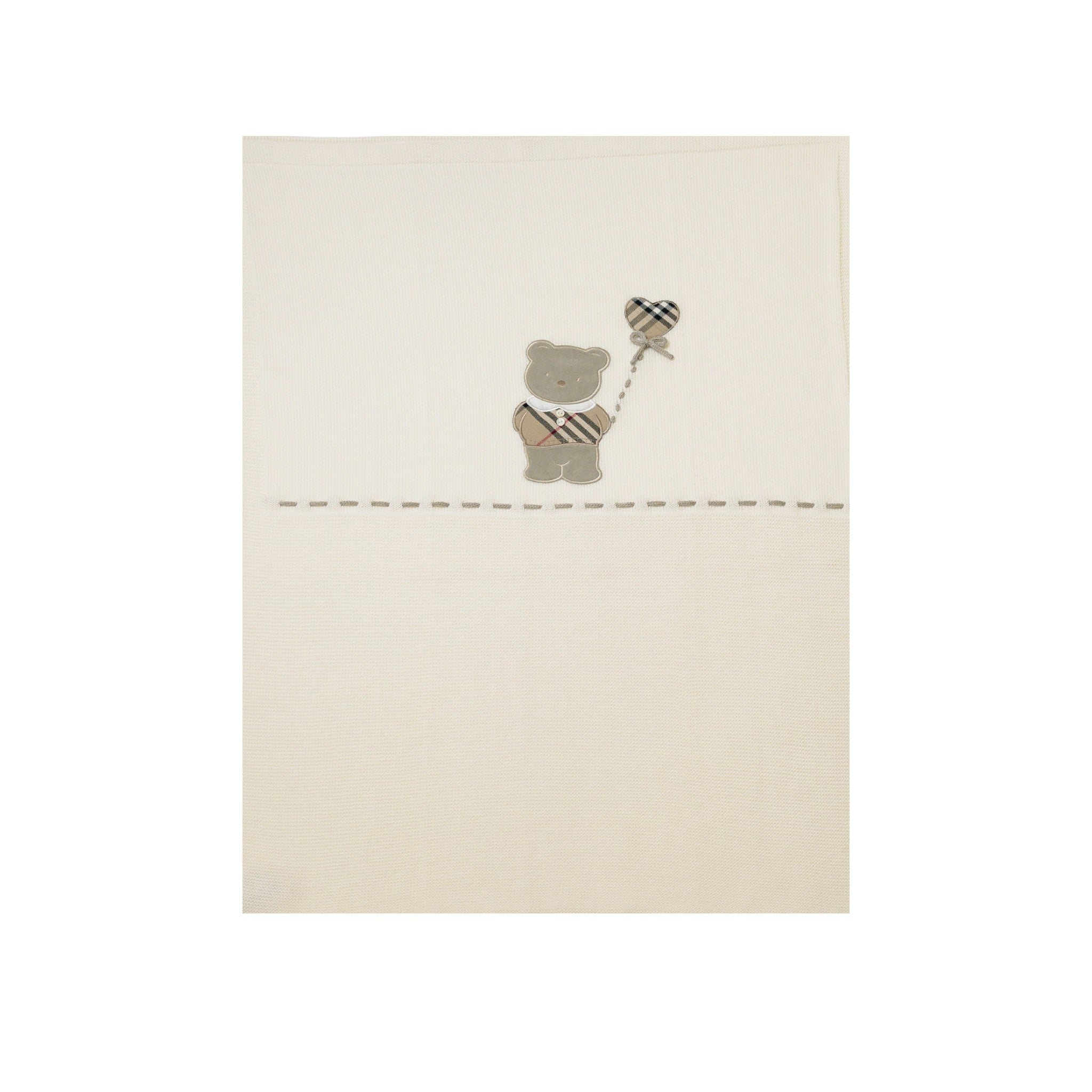 Teddy Bear Baby Blanket, Cream, TEDDY BEAR/140