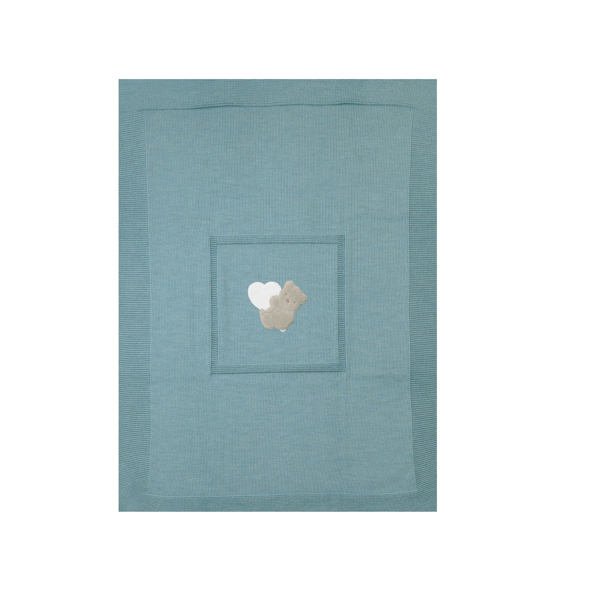 Teddy Love Baby Blanket GREEN TEDDY LOVE 133