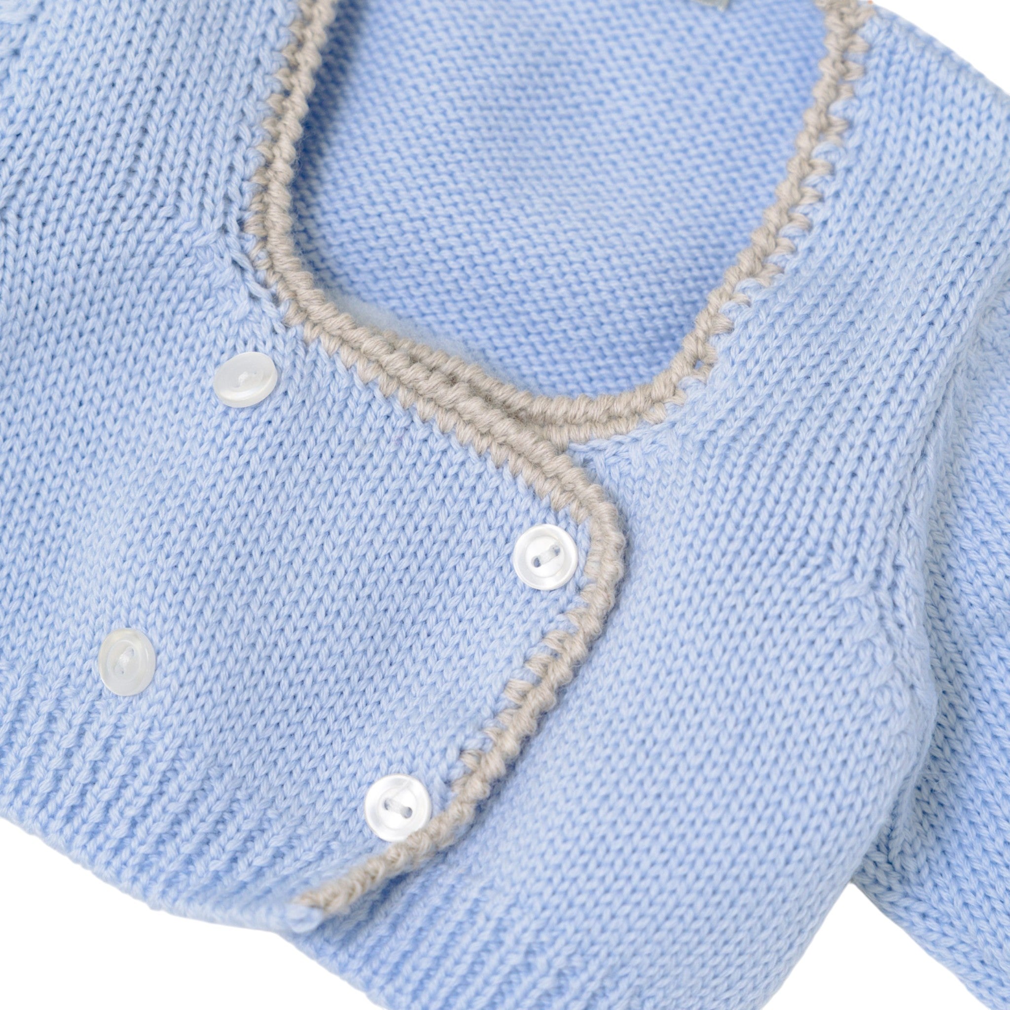 Baby Cardigan Jacket CIELO Virgin Wool LE DODO' - Made in Italy O94D-5003