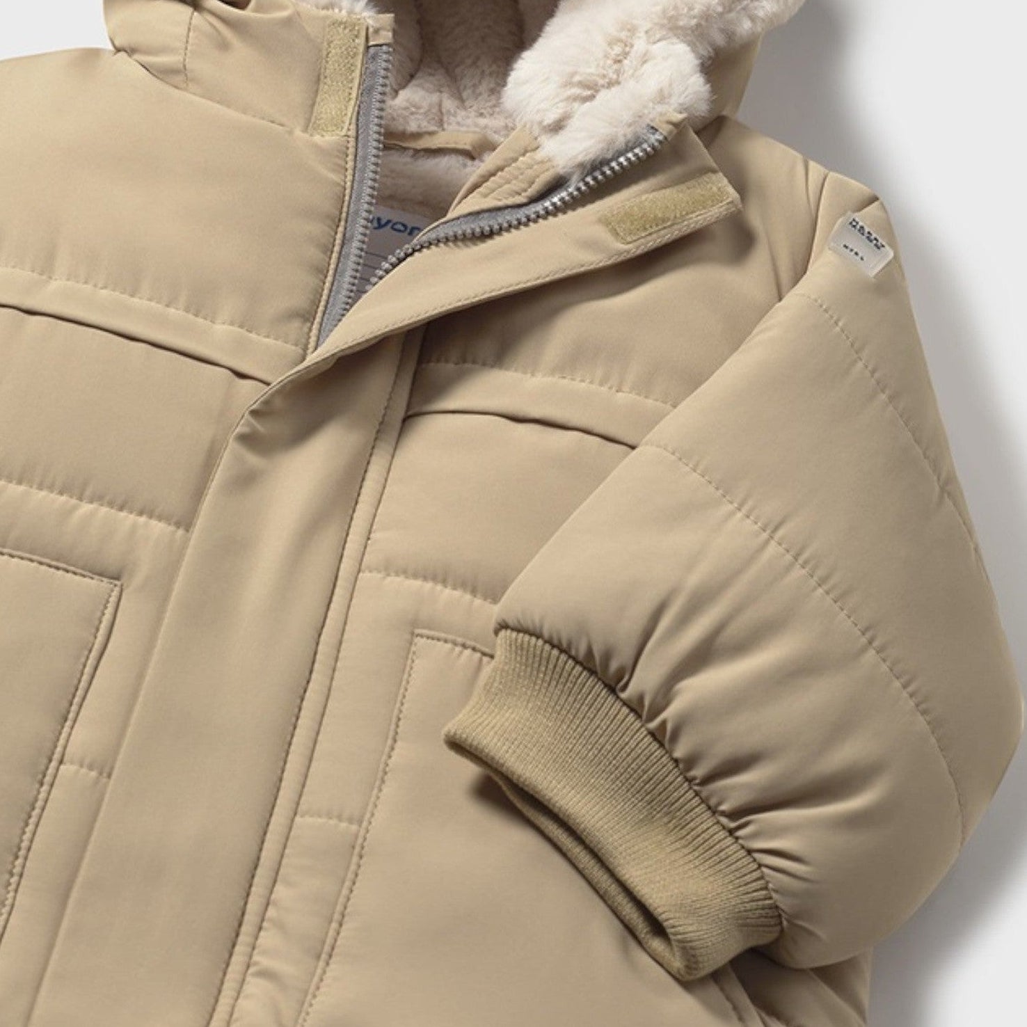 Giaccone orecchie pelo Bimbo Beige 2424/50 - NANU' BABY
