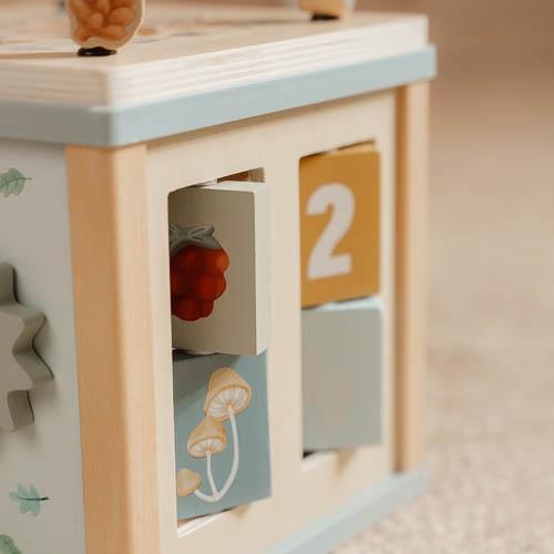 Cubo attività in legno - Amici della foresta MULTICOLORE LD7231 - NANU' BABY