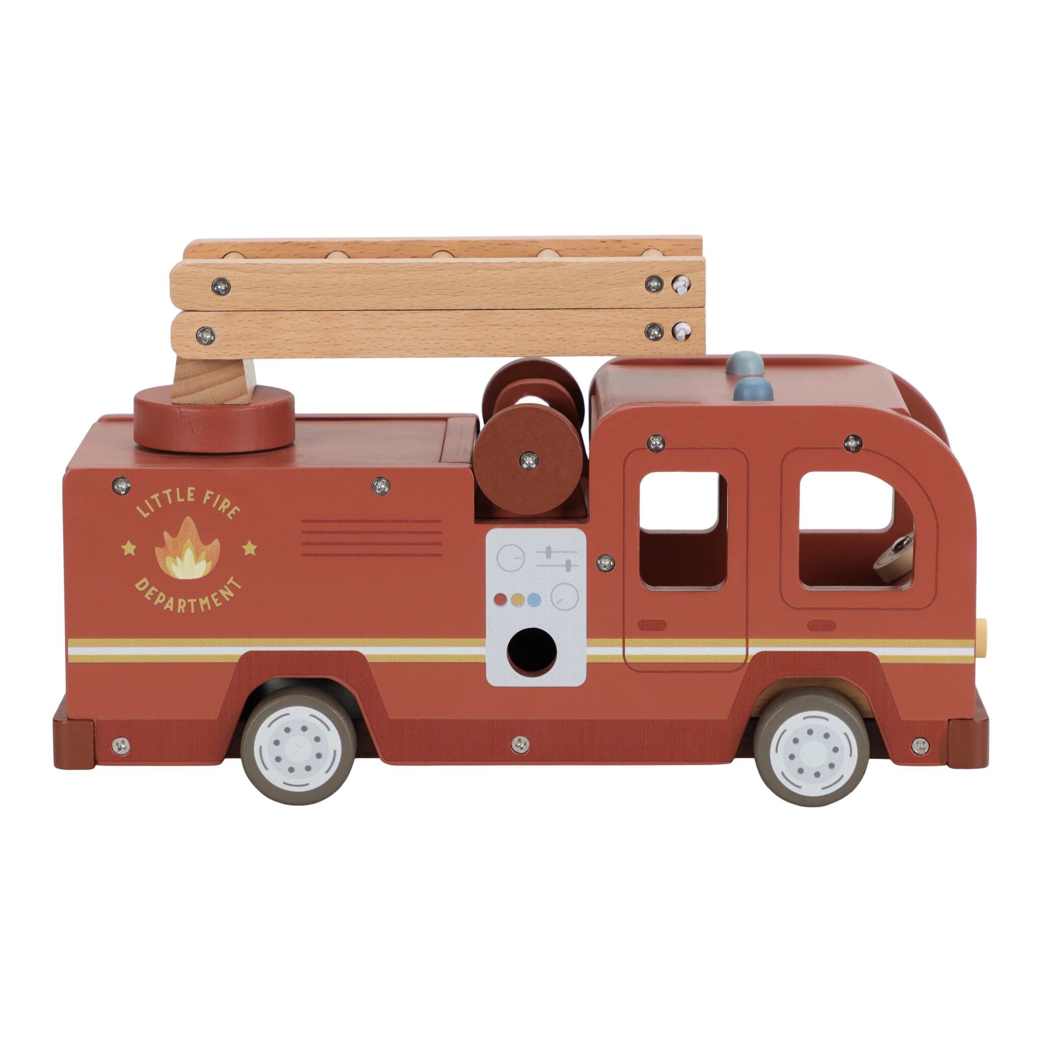 Large fire truck with FSC characters, multicolored, LD2536