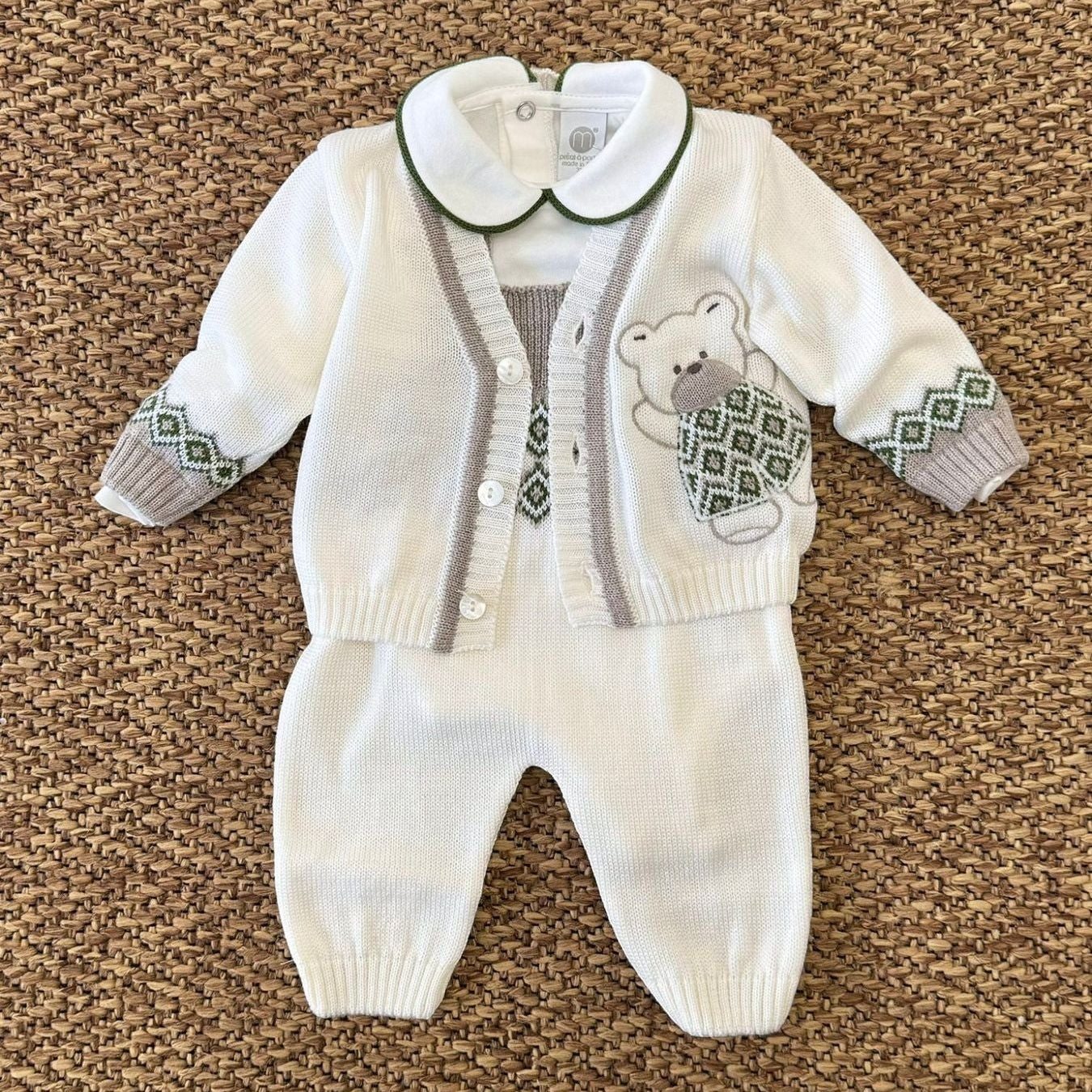 Completo nascita Orsetto Neonato VANIGLIA IB5131/V - NANU' BABY