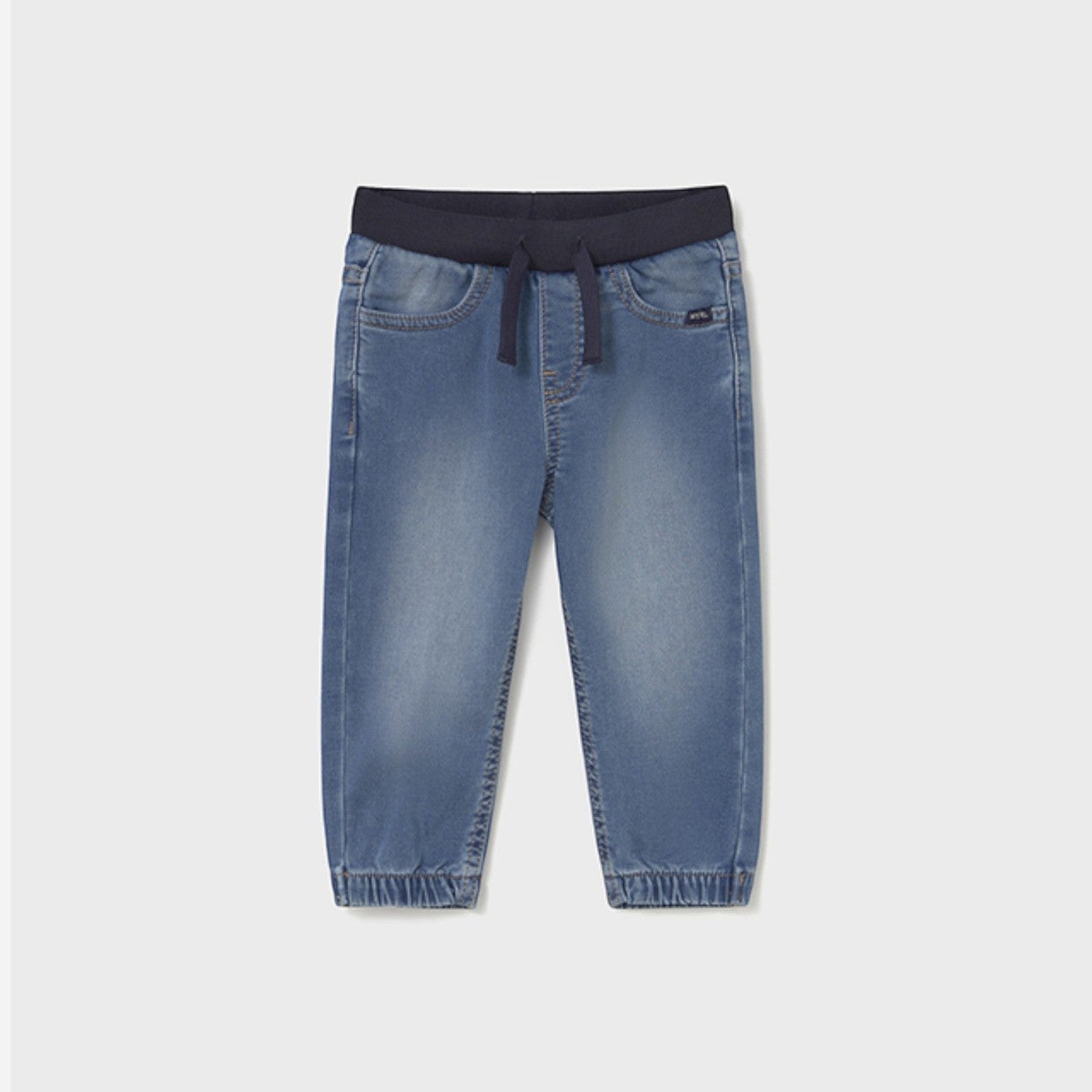 Pantalone soft denim jogger Bimbo Blu 2508/95 -  NANU' BABY
