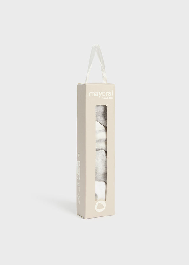 Set 4 calze BIANCO 9706/N - NANU' BABY