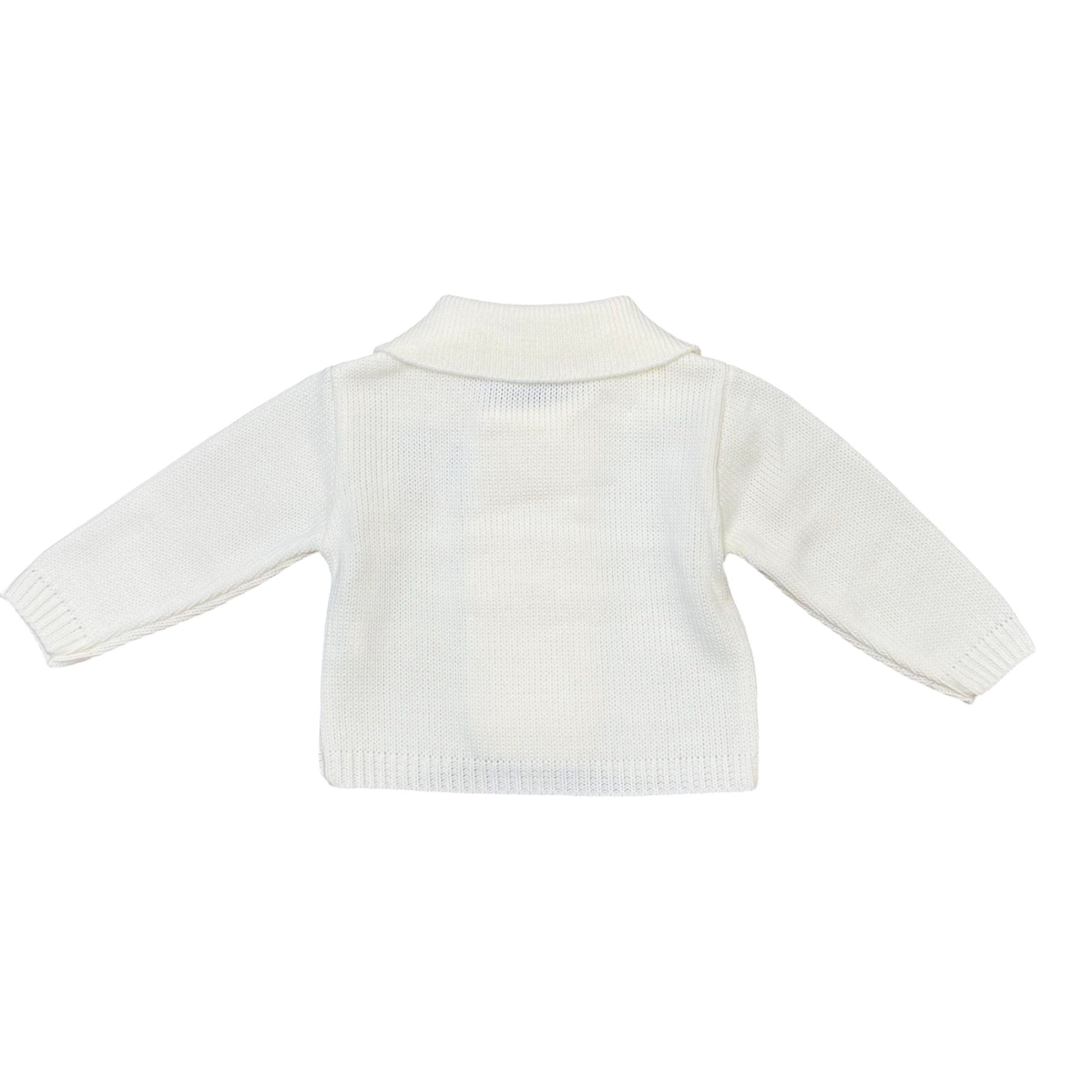 Pearl-colored Boys' Ceremony Jacket, Cotton Blend - PONTO POR PONTO 3/878