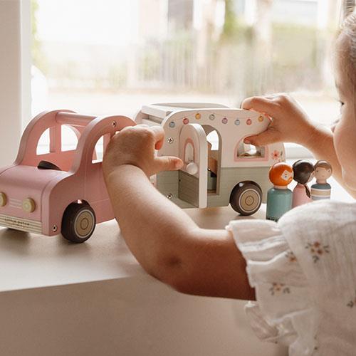 Macchina con caravan e personaggi FSC Multicolore LD8022 - NANU' BABY