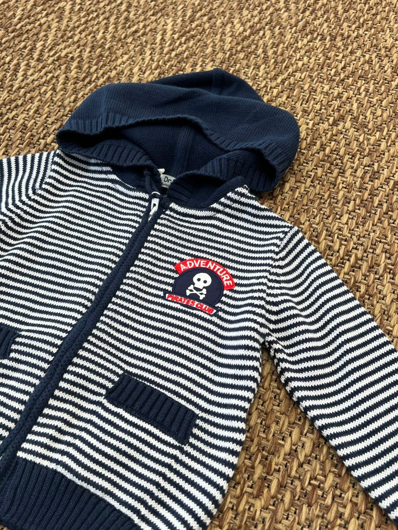 Giacchina in maglia Bimbo BLU DK511/PV24 - NANU' BABY