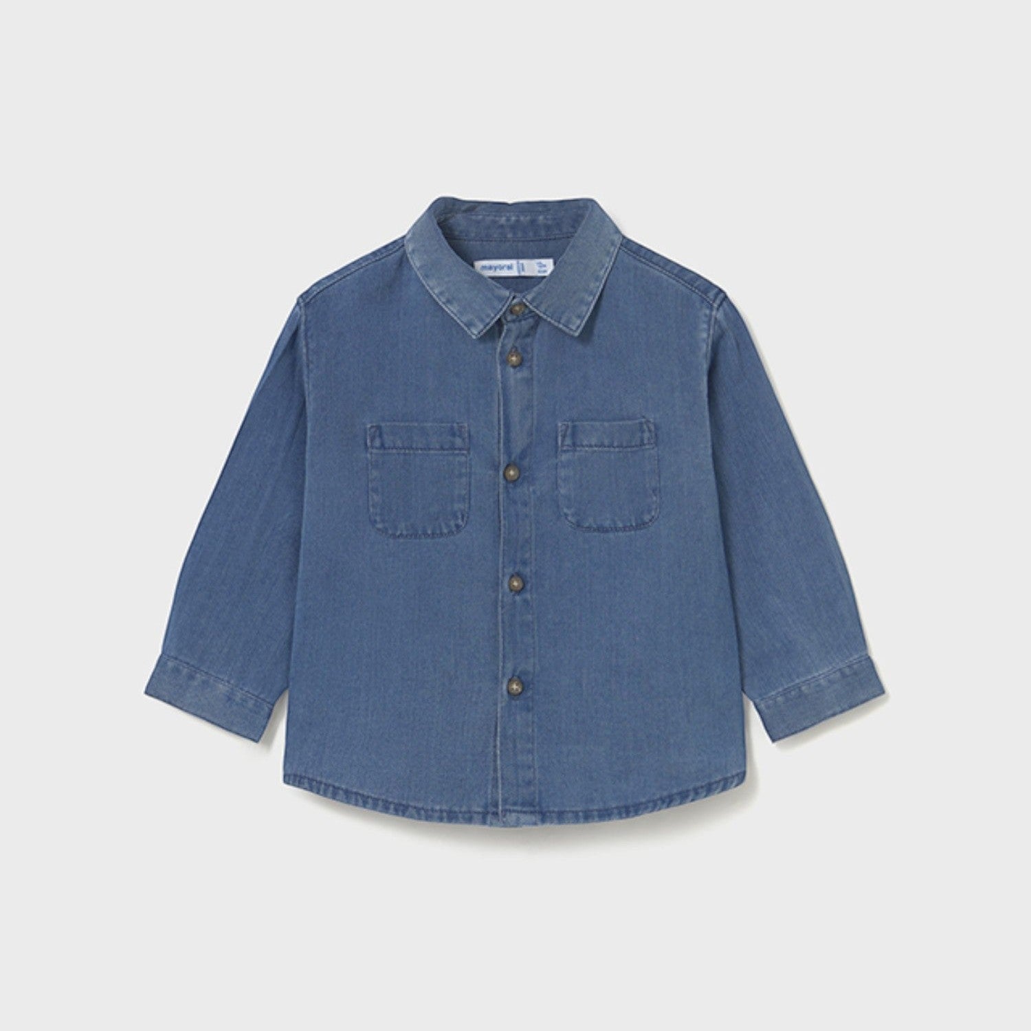 Camicia m/l denim Bimbo Blu 2108/5 - NANU' BABY