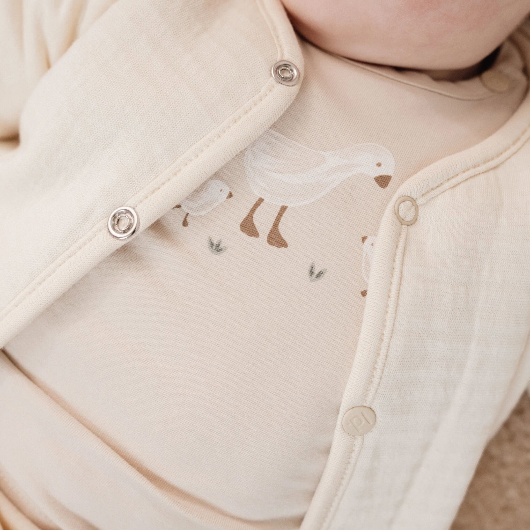 Maglietta a manica lunga Neonato Avorio CL25291001