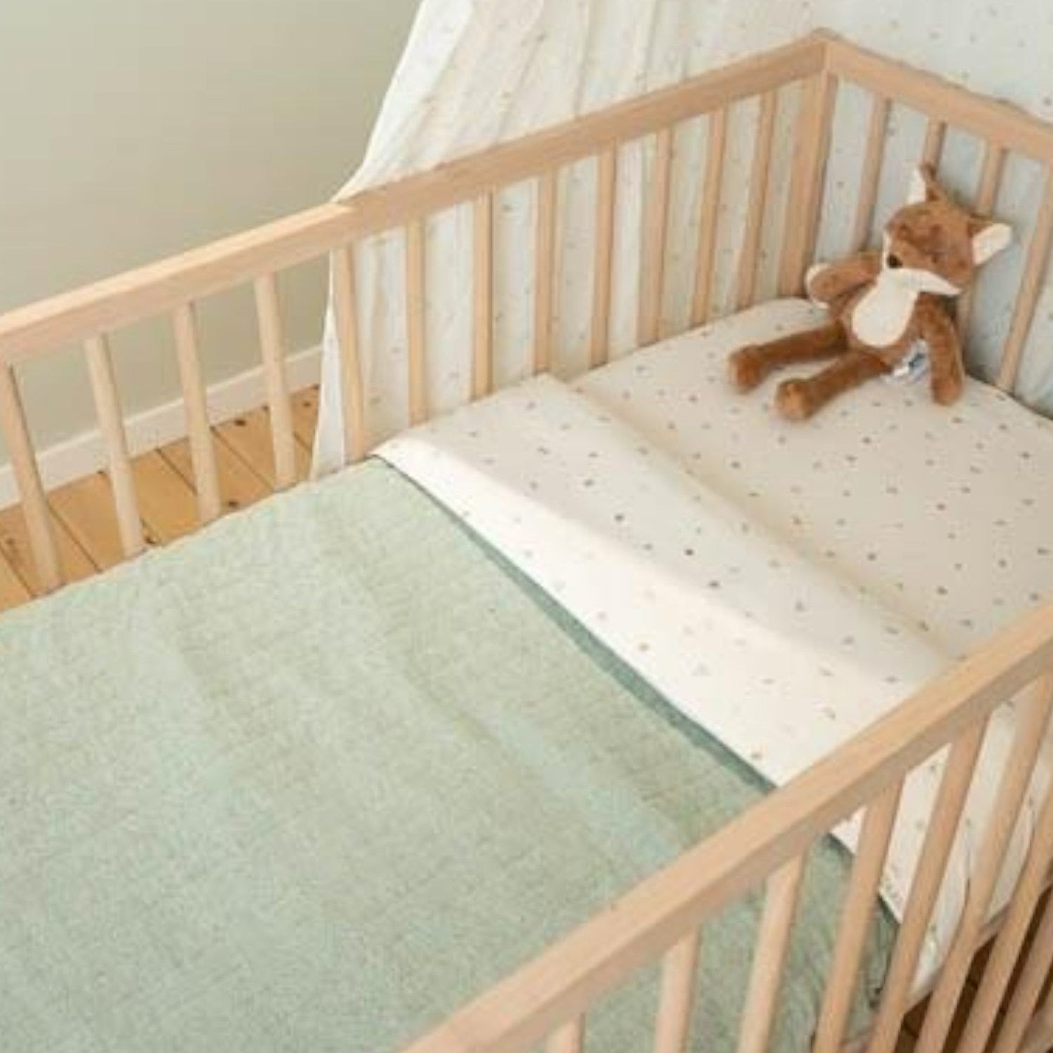 Coperta per culla - Amici della foresta Neonato Verde TE11114030 -  NANU' BABY