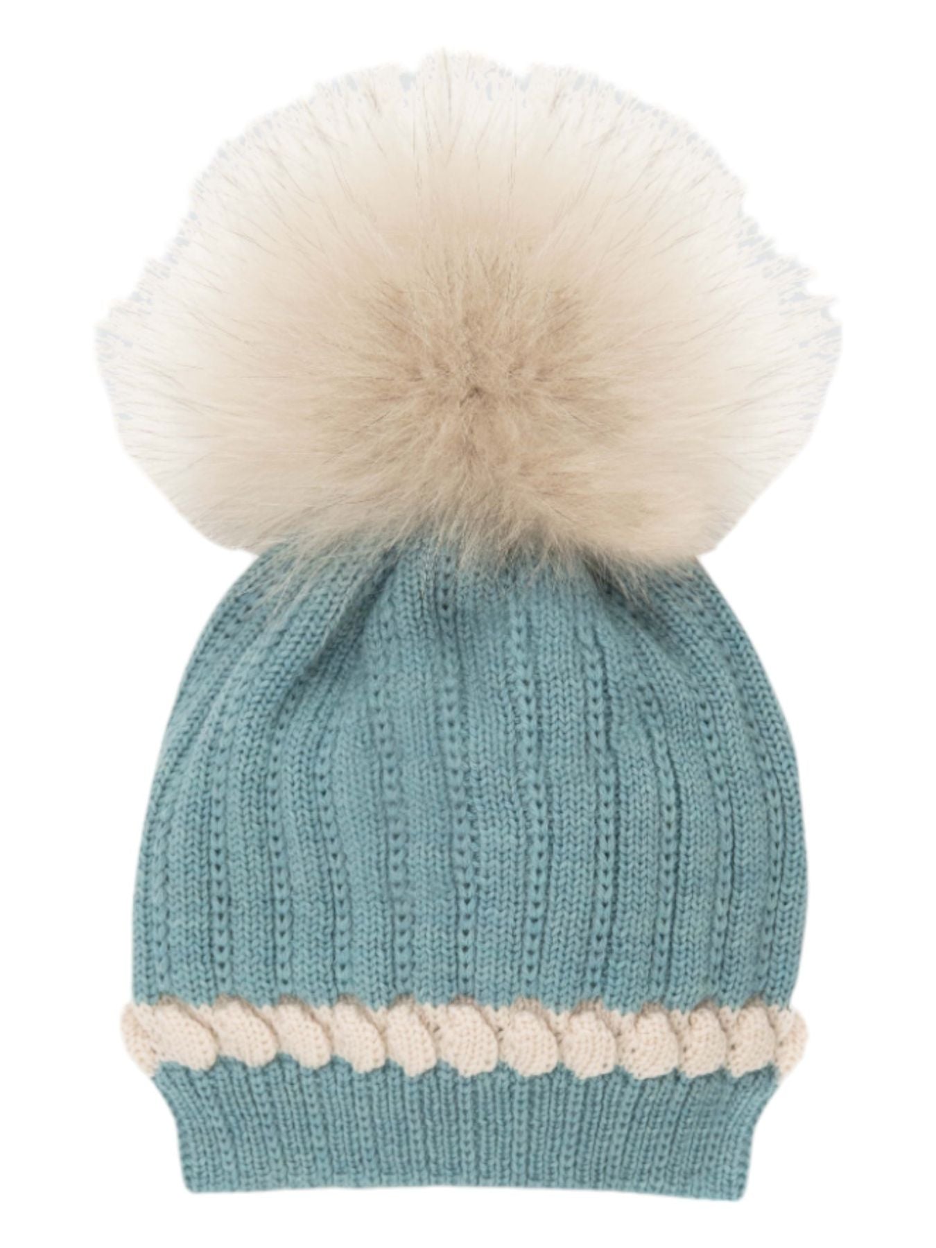 Cuffia Fiocco Neonata EUCALIPTO IB1971 - NANU' BABY