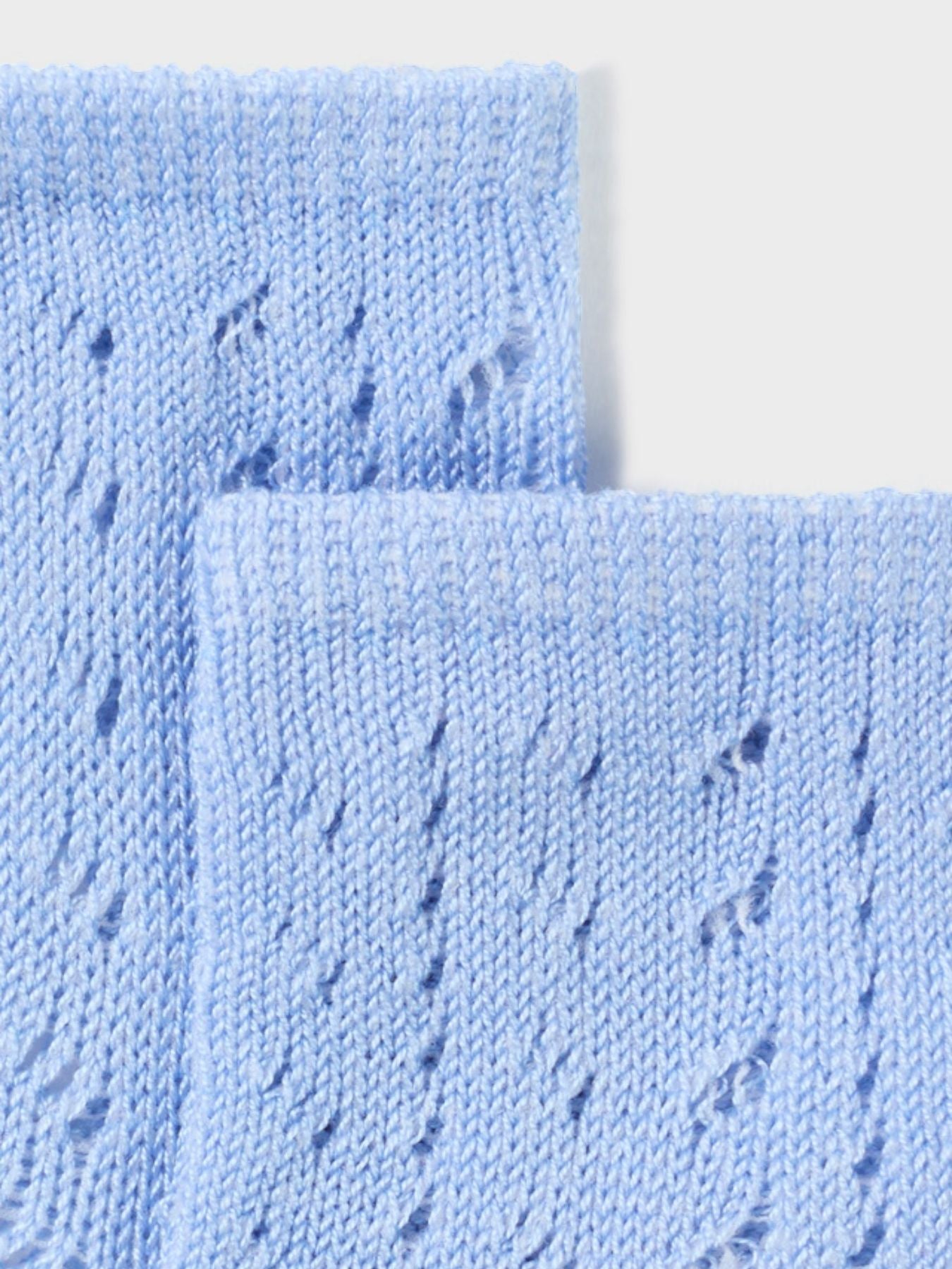 Calzino alto traforato AZZURRO 9709/A - NANU' BABY