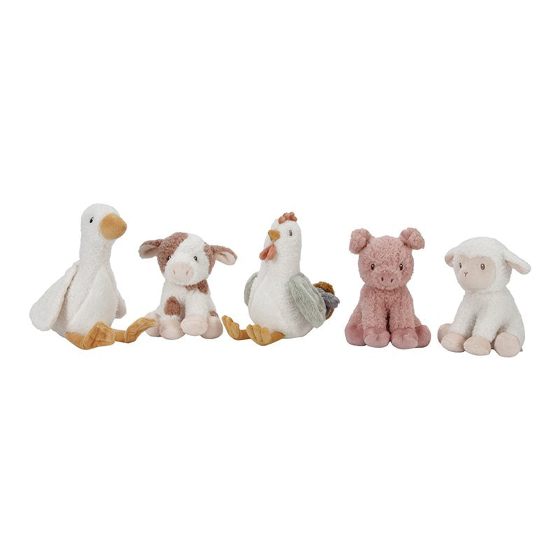 Mucca da coccolare 17 cm Piccola fattoria MULTICOLORE LD8830 - NANU' BABY