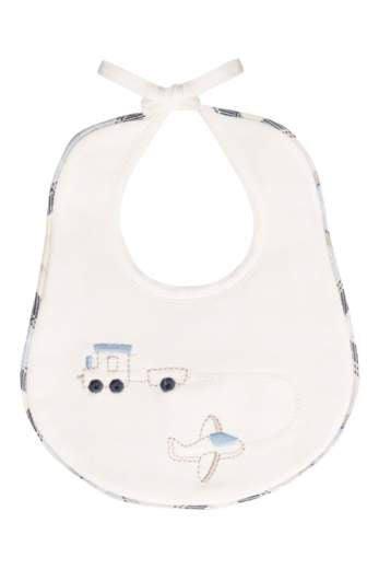 Bavetta in cotone con ricamo Neonato VANIGLIA IG66BAV - NANU' BABY