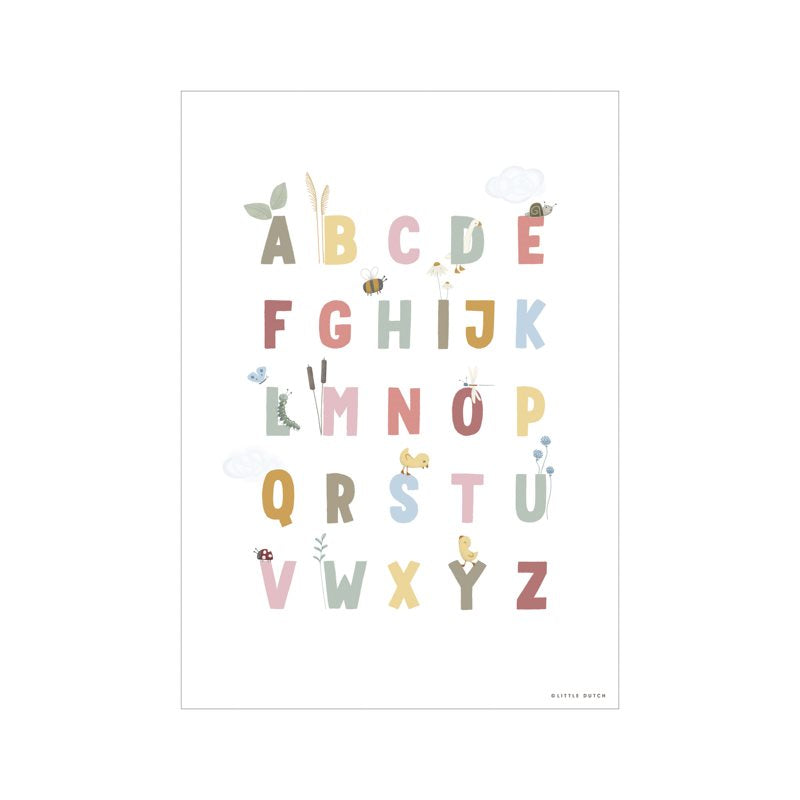 Poster Little Goose ABC Rosa - A3 Rosa PW10710750 - NANU' BABY