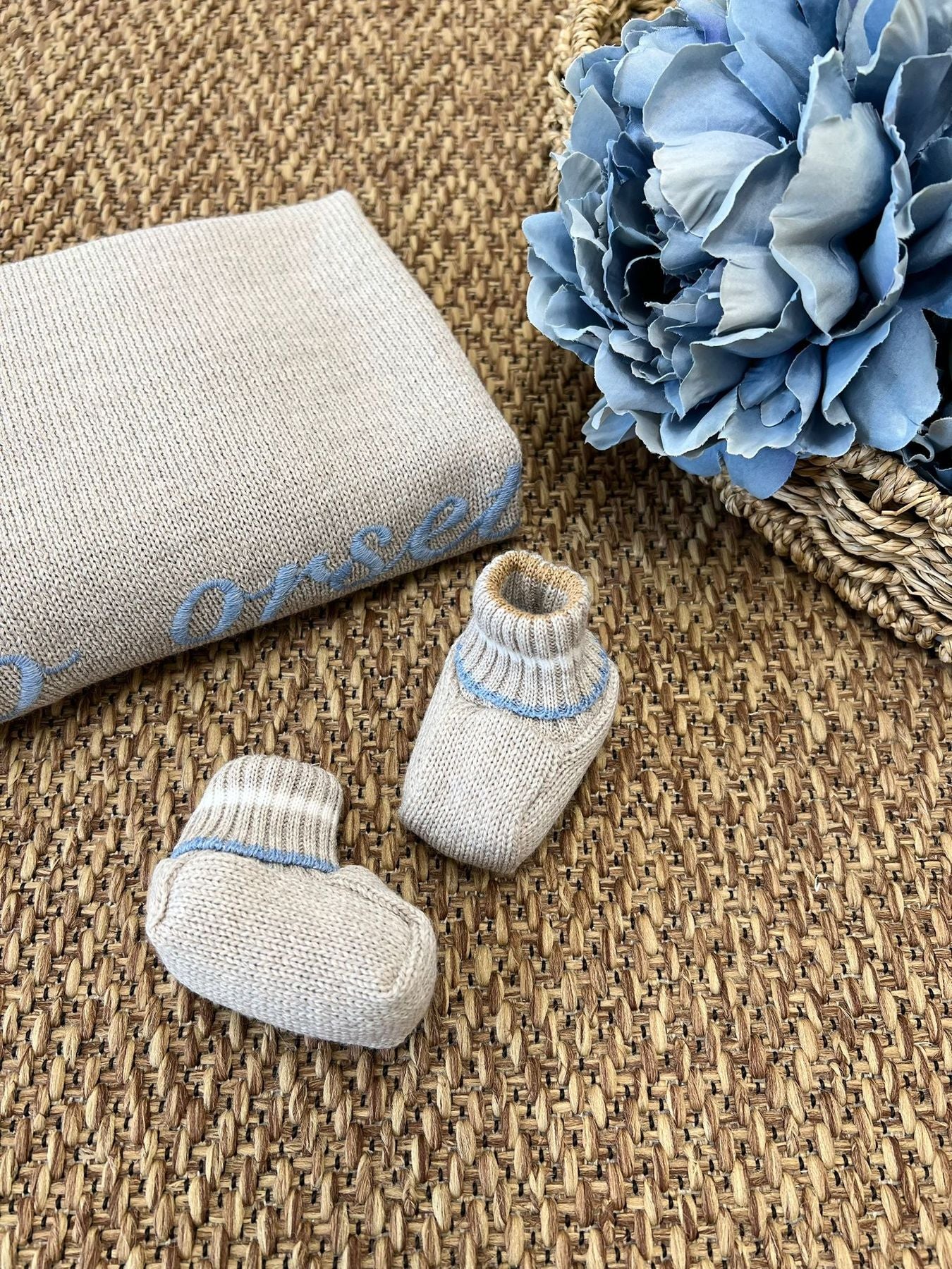 Babbucce perfilo in contrasto Neonato TORTORA IG81S - NANU' BABY