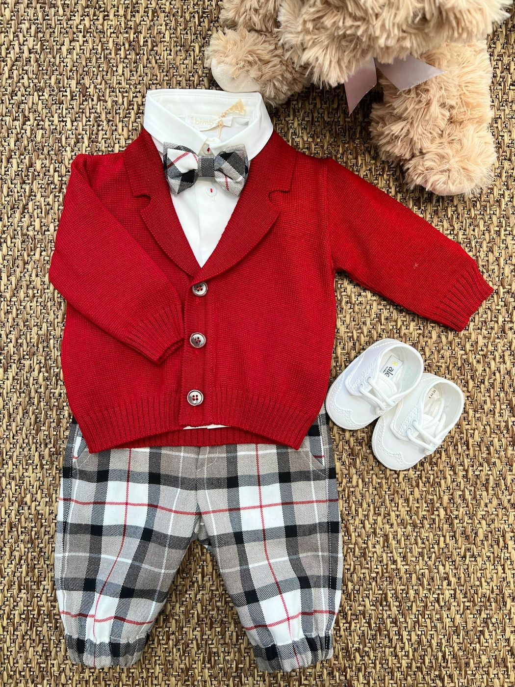 Completo con giacca Bimbo ROSSO 6382 - NANU' BABY