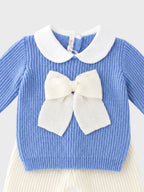 Completo nascita Neonato Azzurro MAGLIA INGLESE FIOCCO 547/5630 by BABY LORD