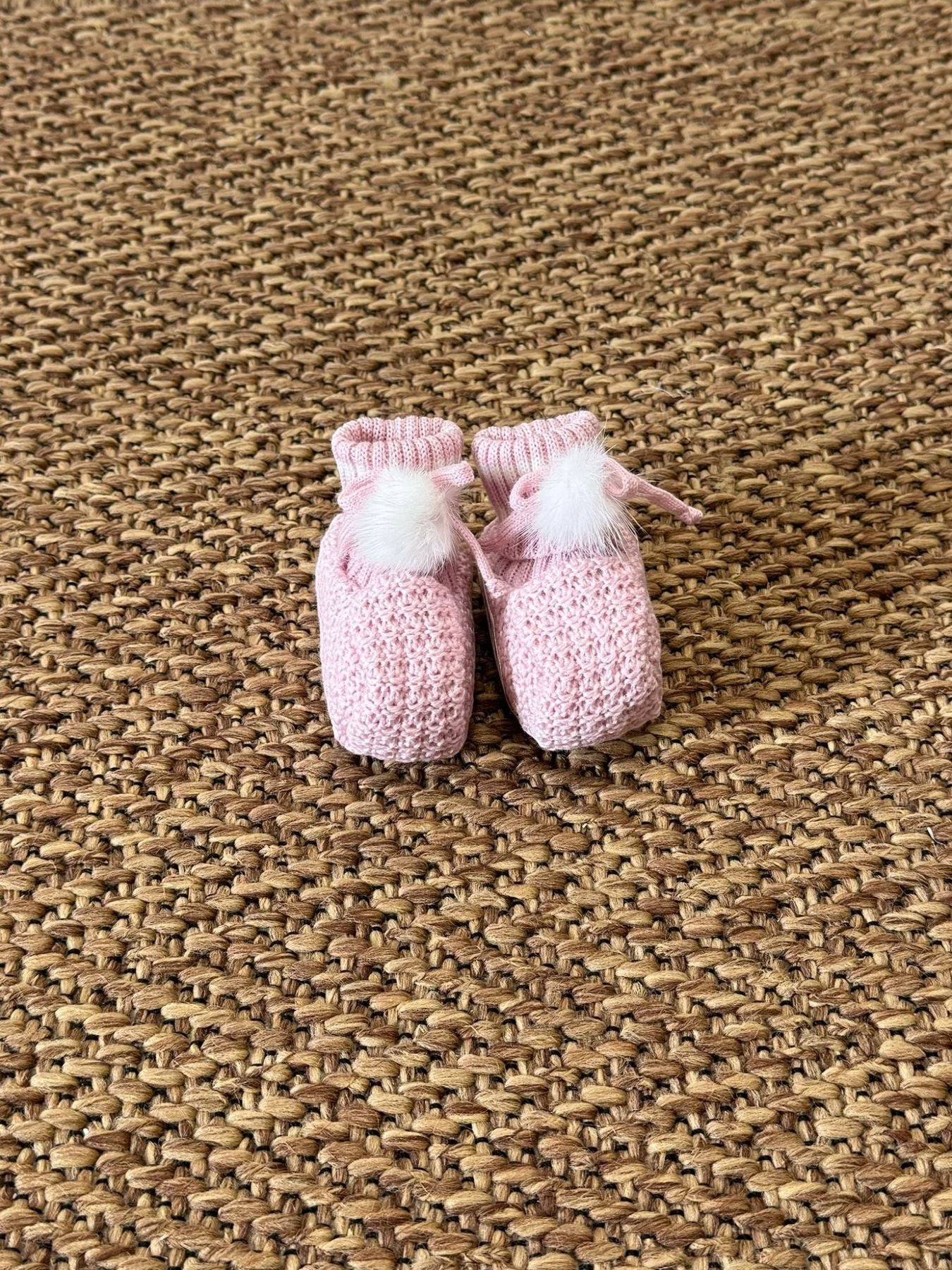 Babbucce Pon Pon ecopelliccia marsala Neonata MARSALA IG58S/M -  NANU' BABY