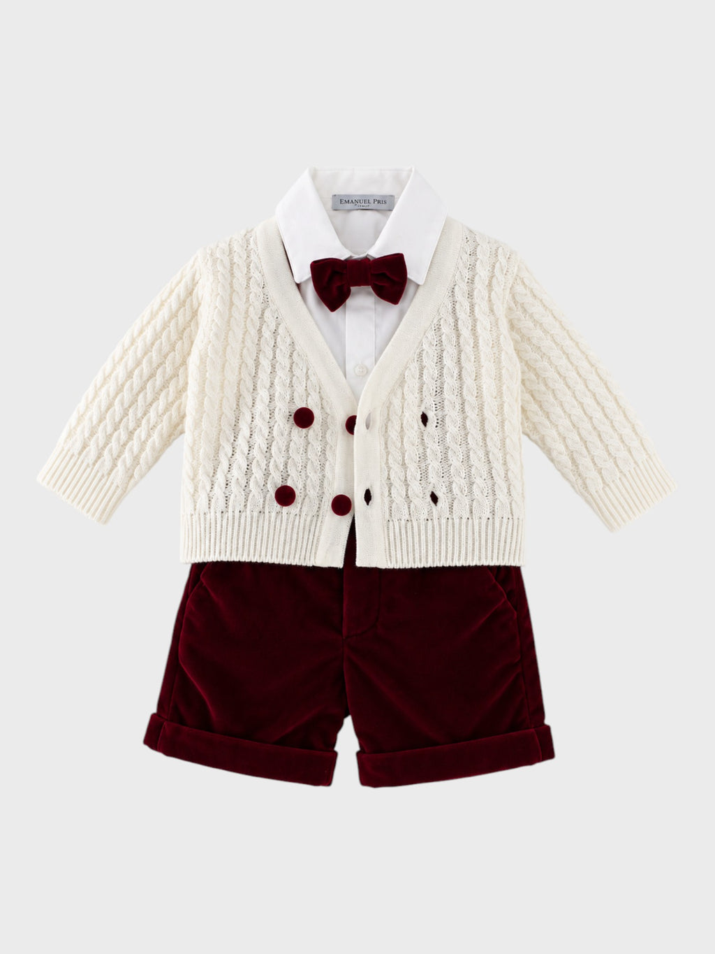 Conjunto de Ceremonia Niño Rojo ECR0069I