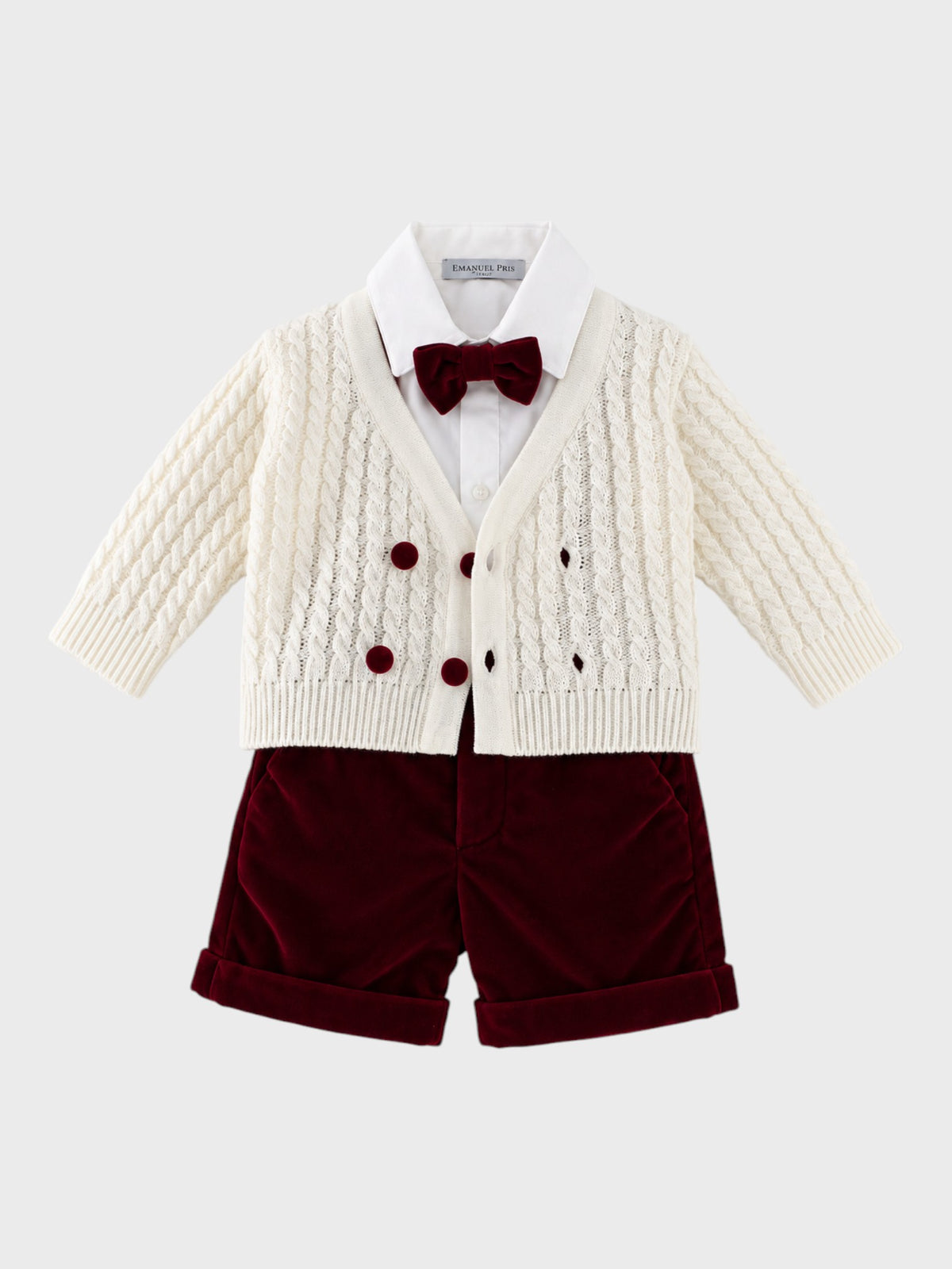 Conjunto de Ceremonia Niño Rojo ECR0069I