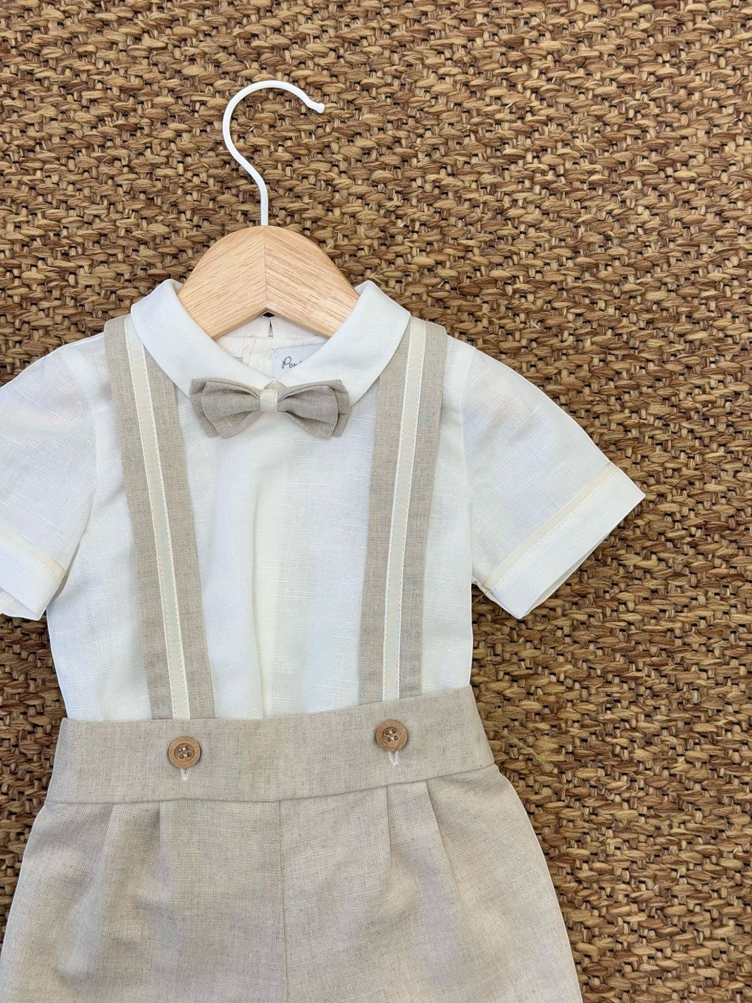 Completo Cerimonia Bimbo BEIGE 1/6327-B -  NANU' BABY
