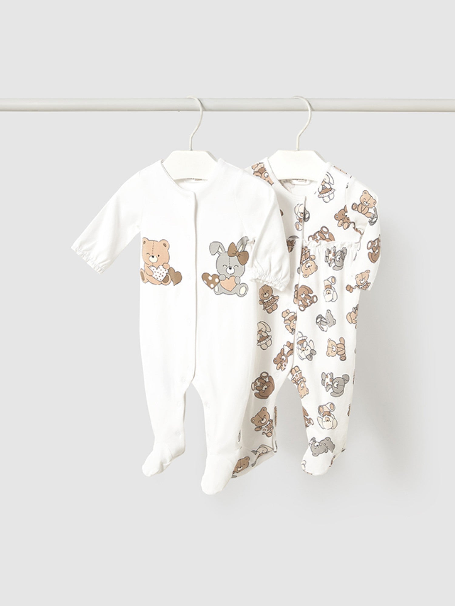 Set 2 pigiami lunghi Neonata BEIGE 1750 /BE -  NANU' BABY